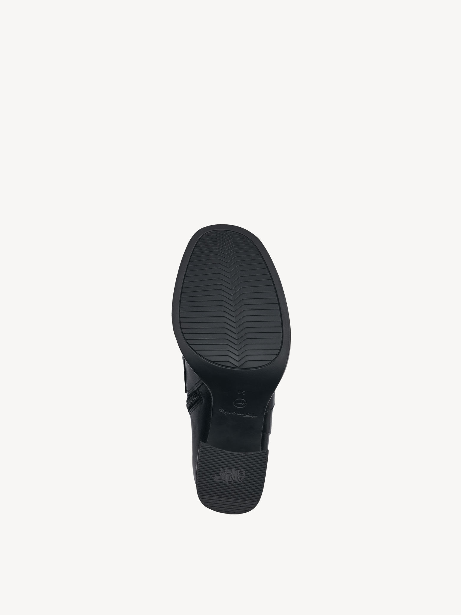 Bottine en cuir - noir