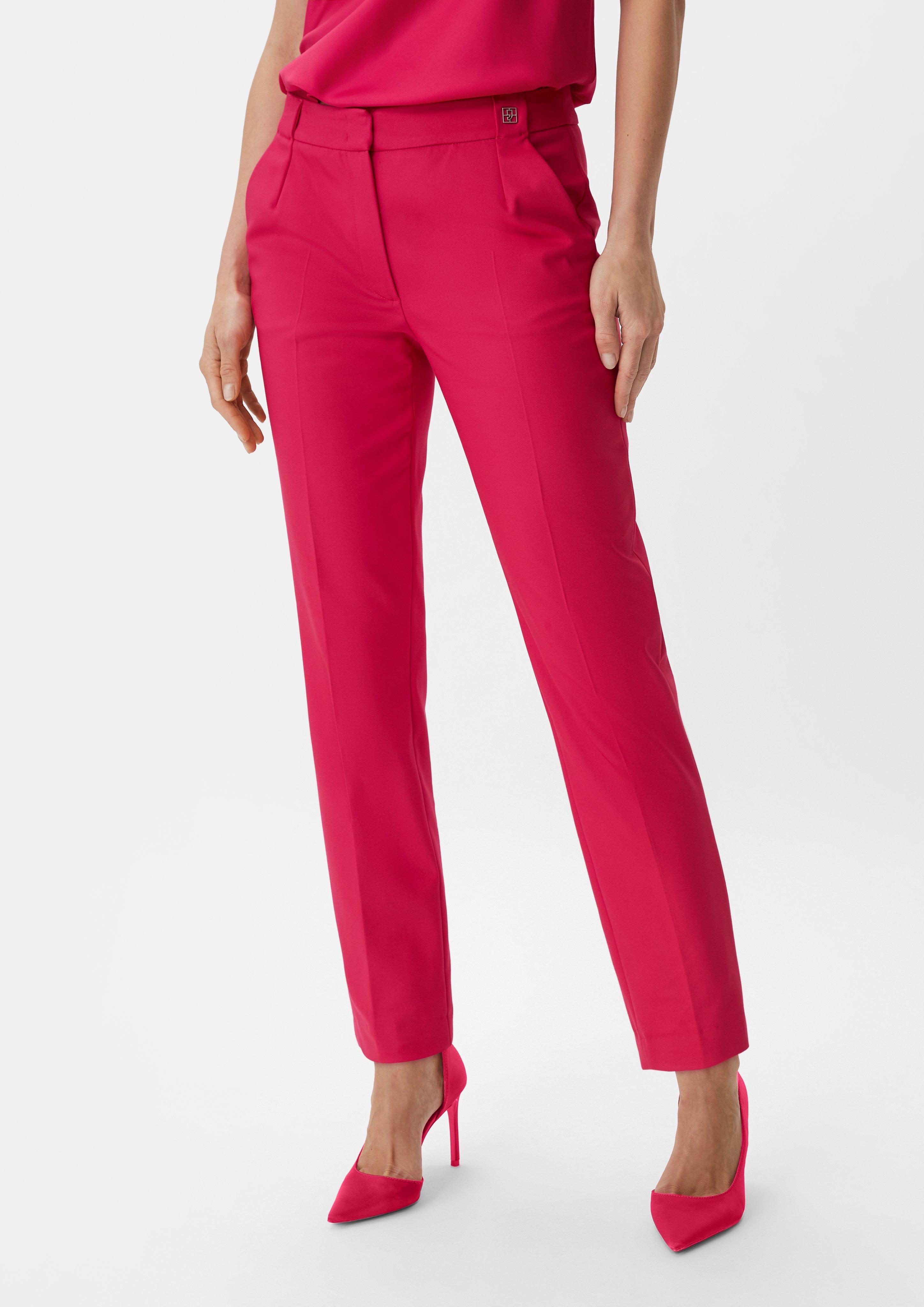 Regular: Hose mit Bügelfalten - pink