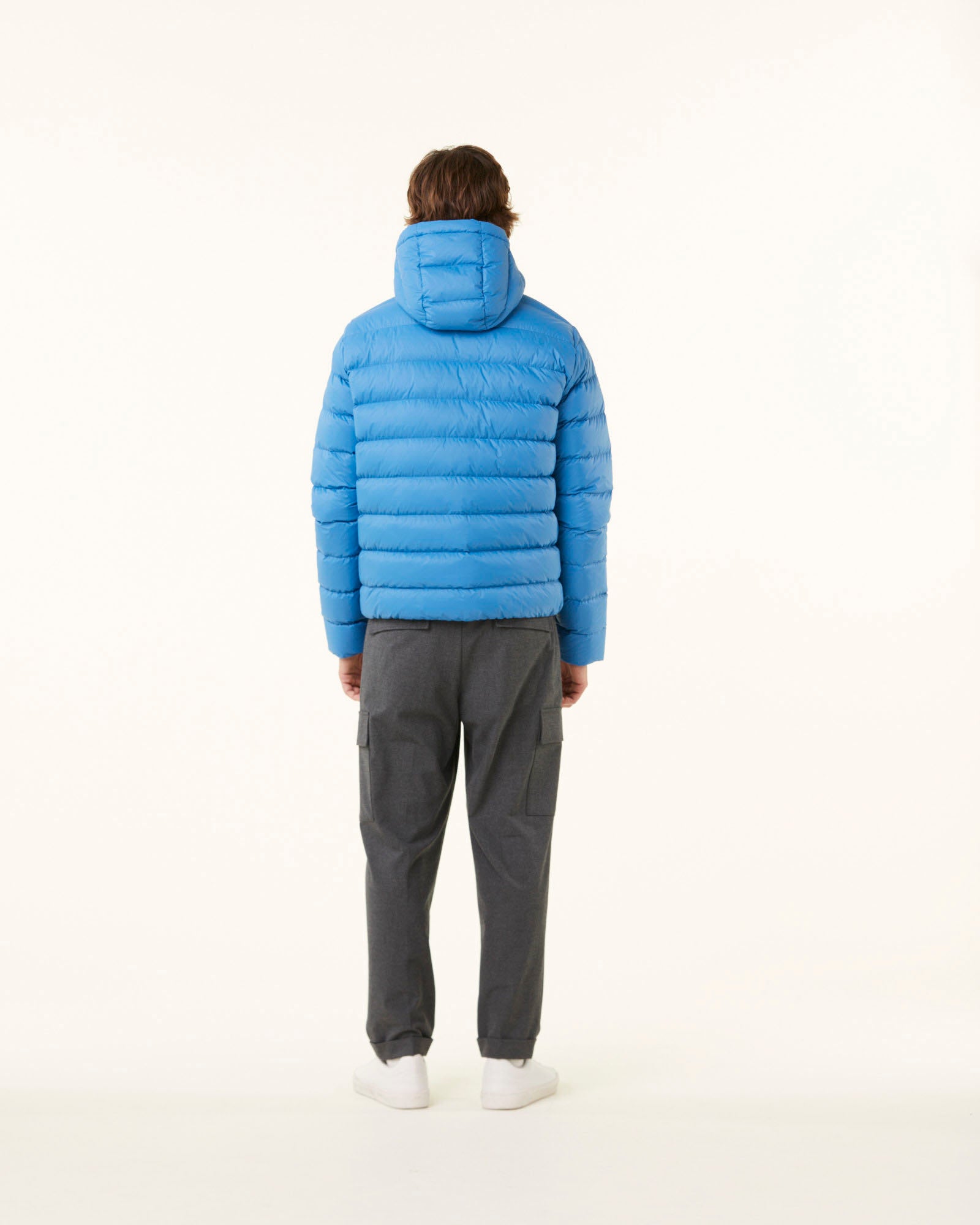Doudoune à capuche Bleu denim Jorge