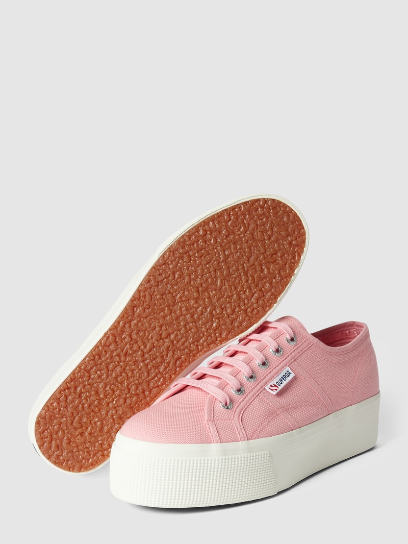 Sneaker mit Schnürverschluss Modell 'LINEA' in pink