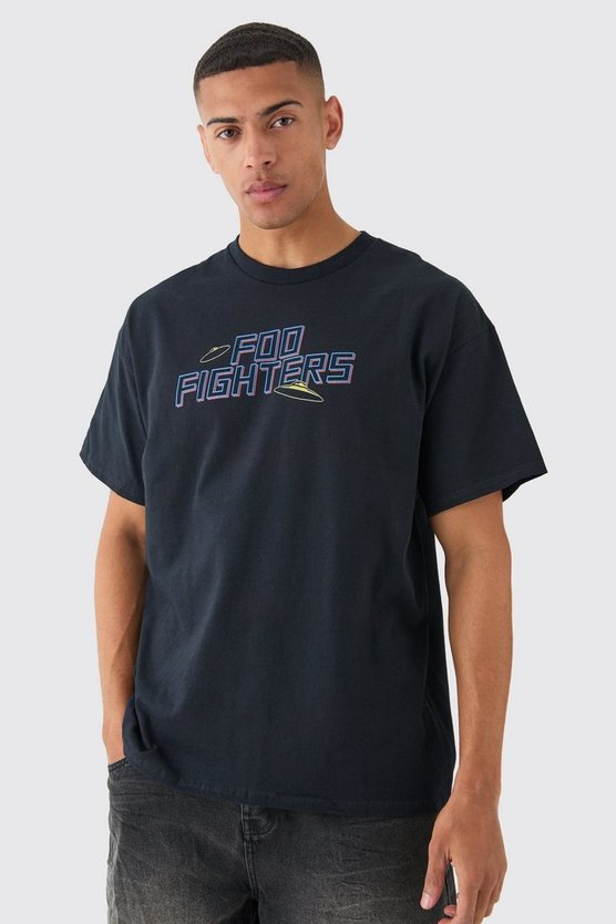 Oversize T-Shirt mit lizenziertem Foo Fighters Print