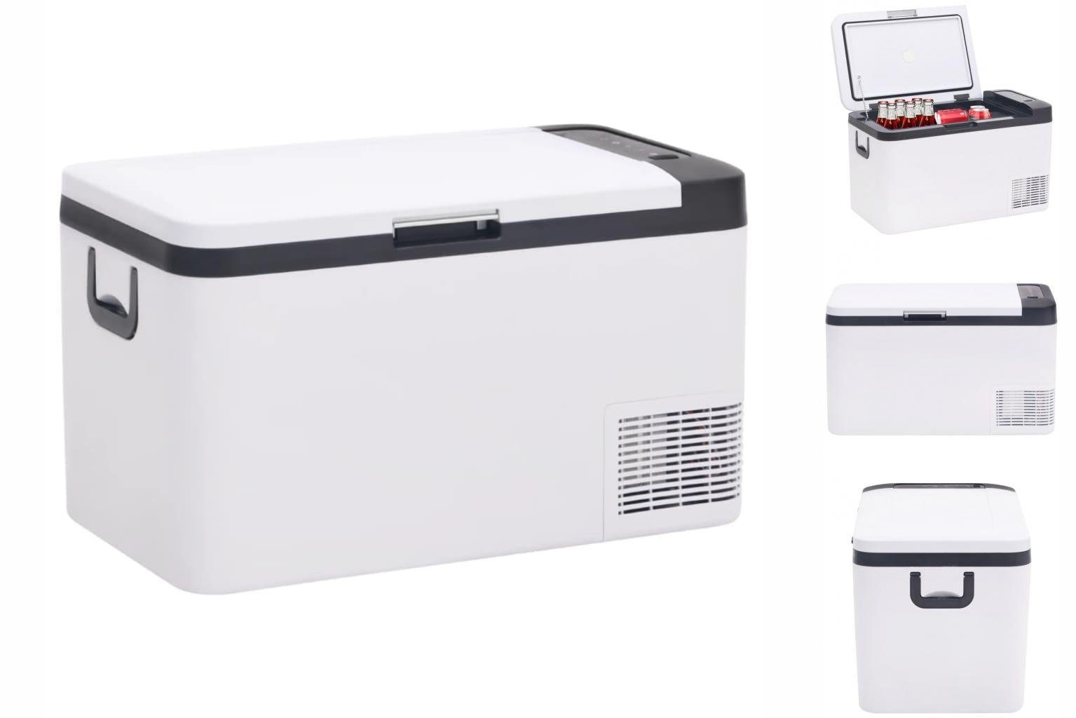 vidaXL Kühlbox Kompressor Kühlbox mit Tragegriff Schwarz und Weiß 18L Camping Van-Lif