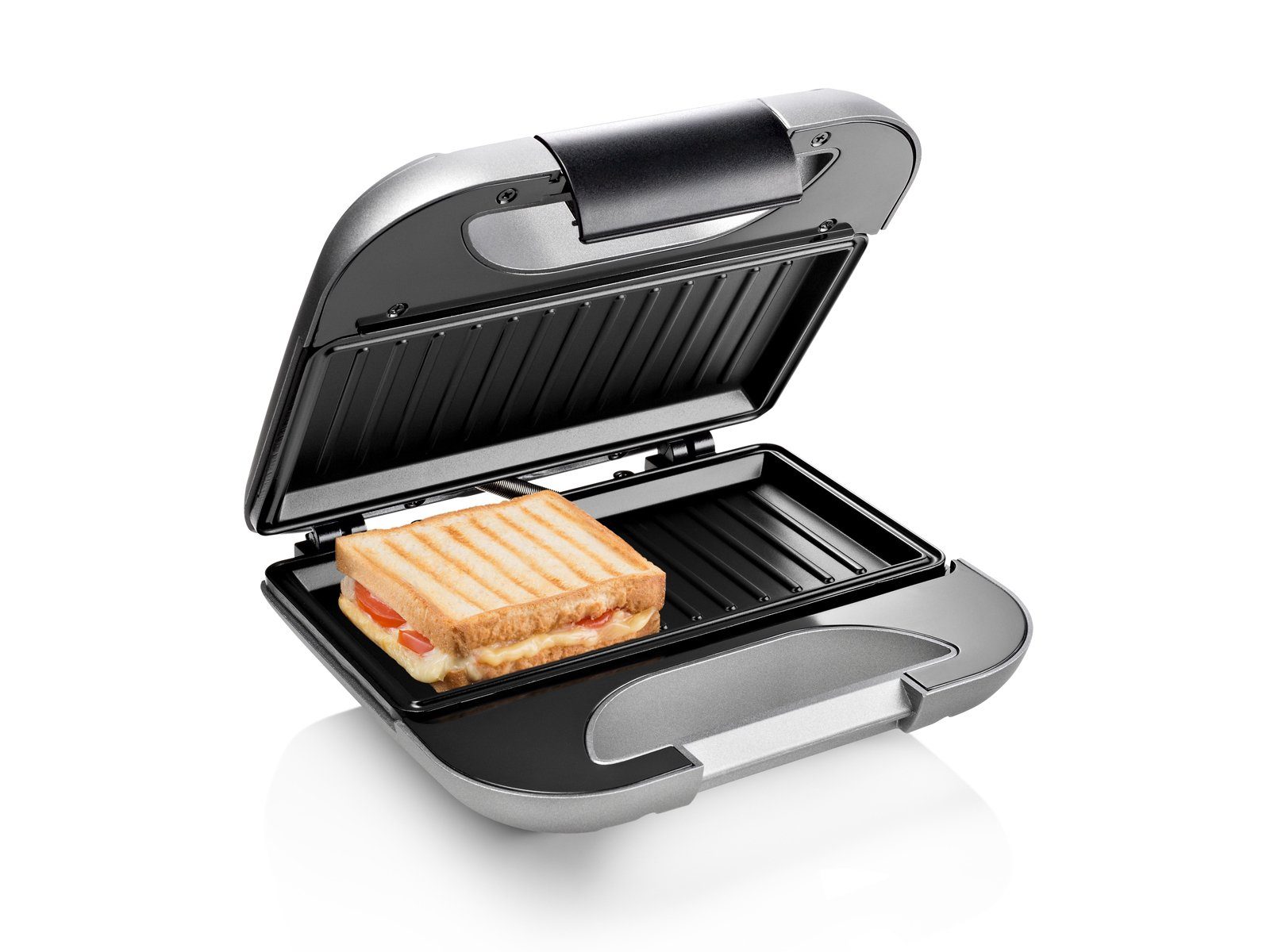 PRINCESS Sandwichmaker, 750 W, Toaster Snack & Panini-Maker kleiner Low fat Kontaktgrill Indoorgrill