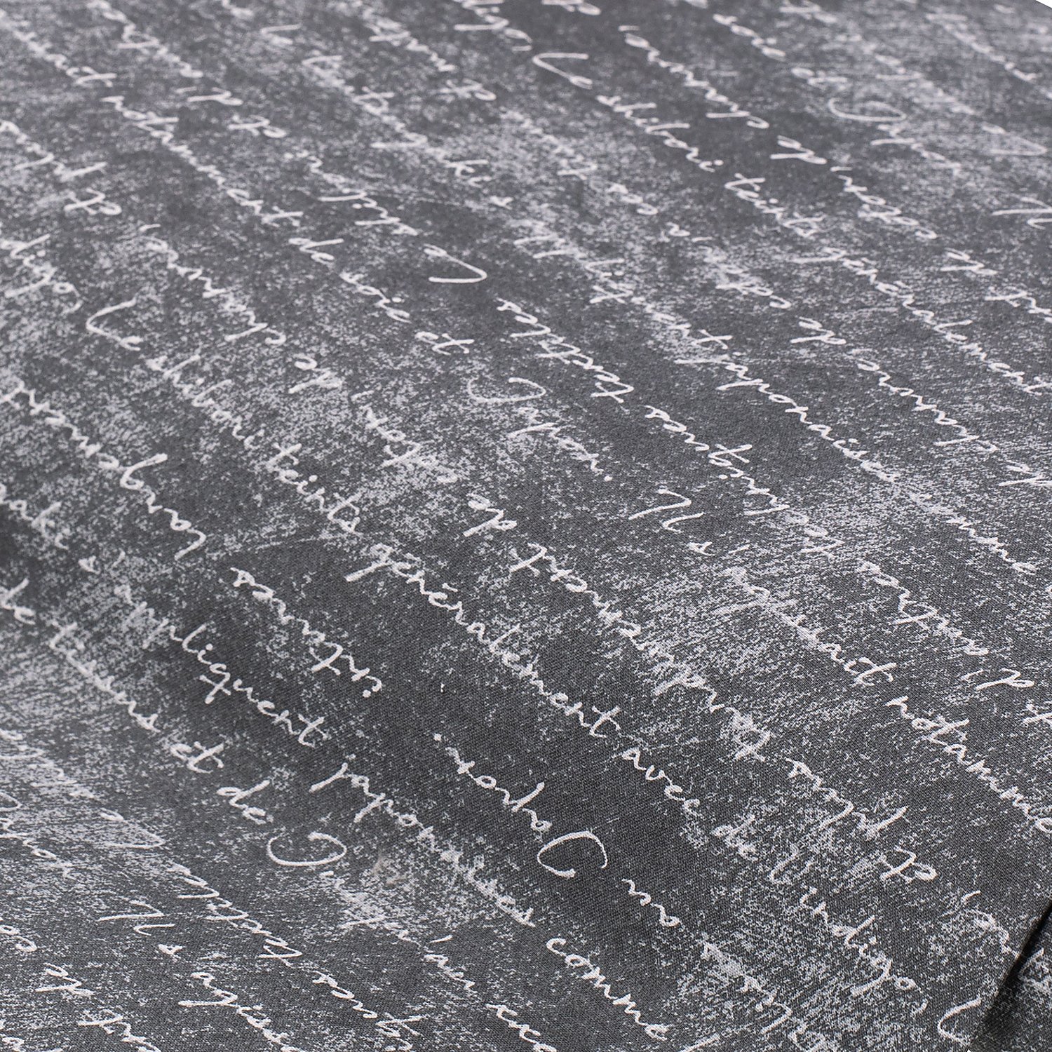 Baumwollstoff Schrift 