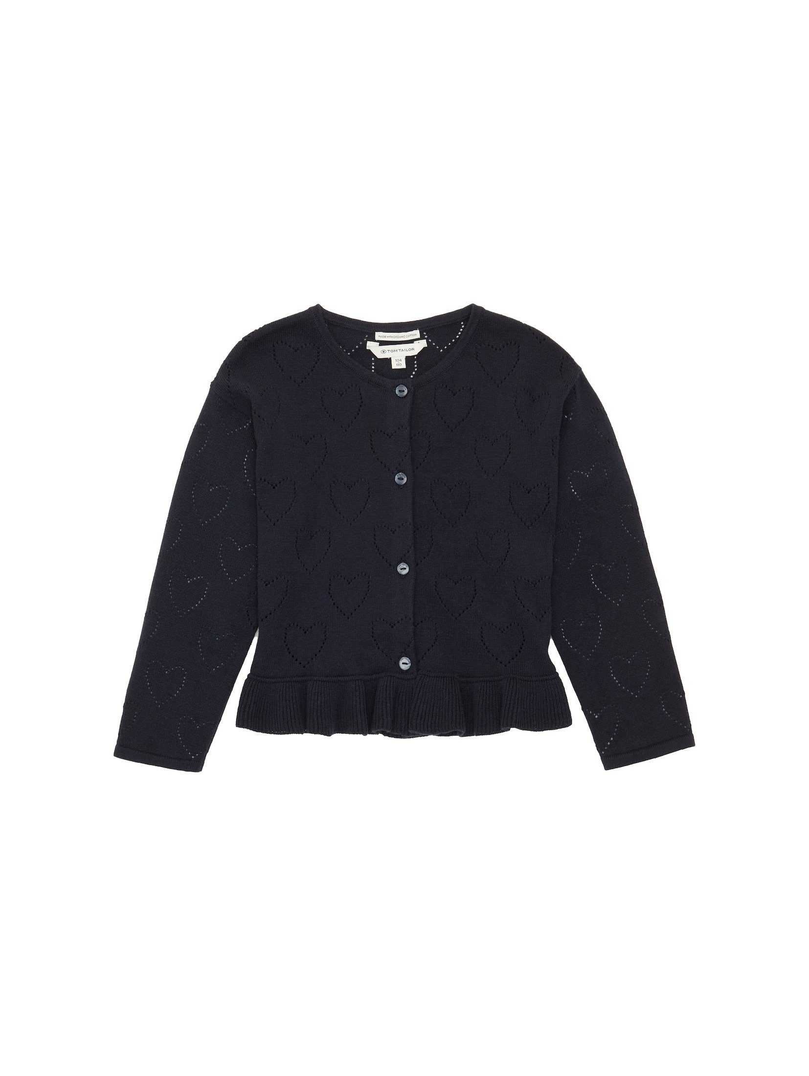 TOM TAILOR Strickjacke Cardigan mit Volants