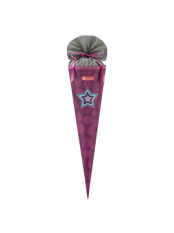 Step by Step Schultüte, mit eingenähtem Bändchen in Glamour Star Astra günstig kaufen onesize