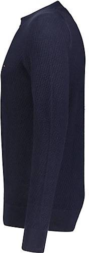 TOMMY HILFIGER Herren Strickpullover RECTANGULAR STRUCTURE CREW