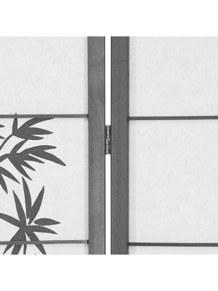 Homestyle4u 5-tlg. Paravent in Schwarz 220x179 günstig kaufen onesize