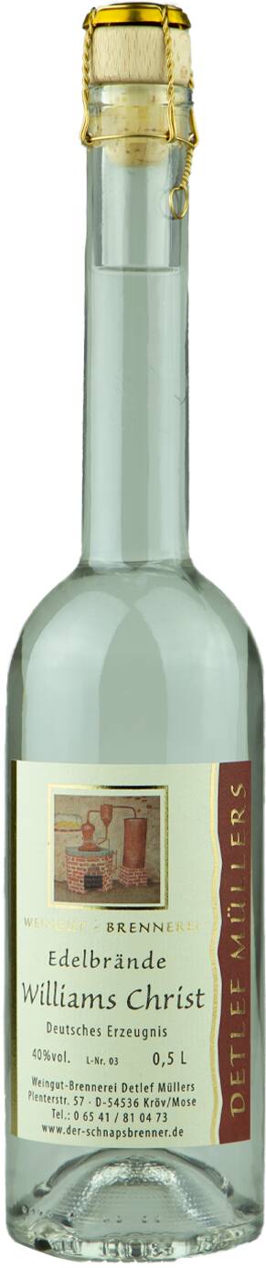 Weingut-Brennerei Detlef Müllers Williams-Christ-Birnen Brand