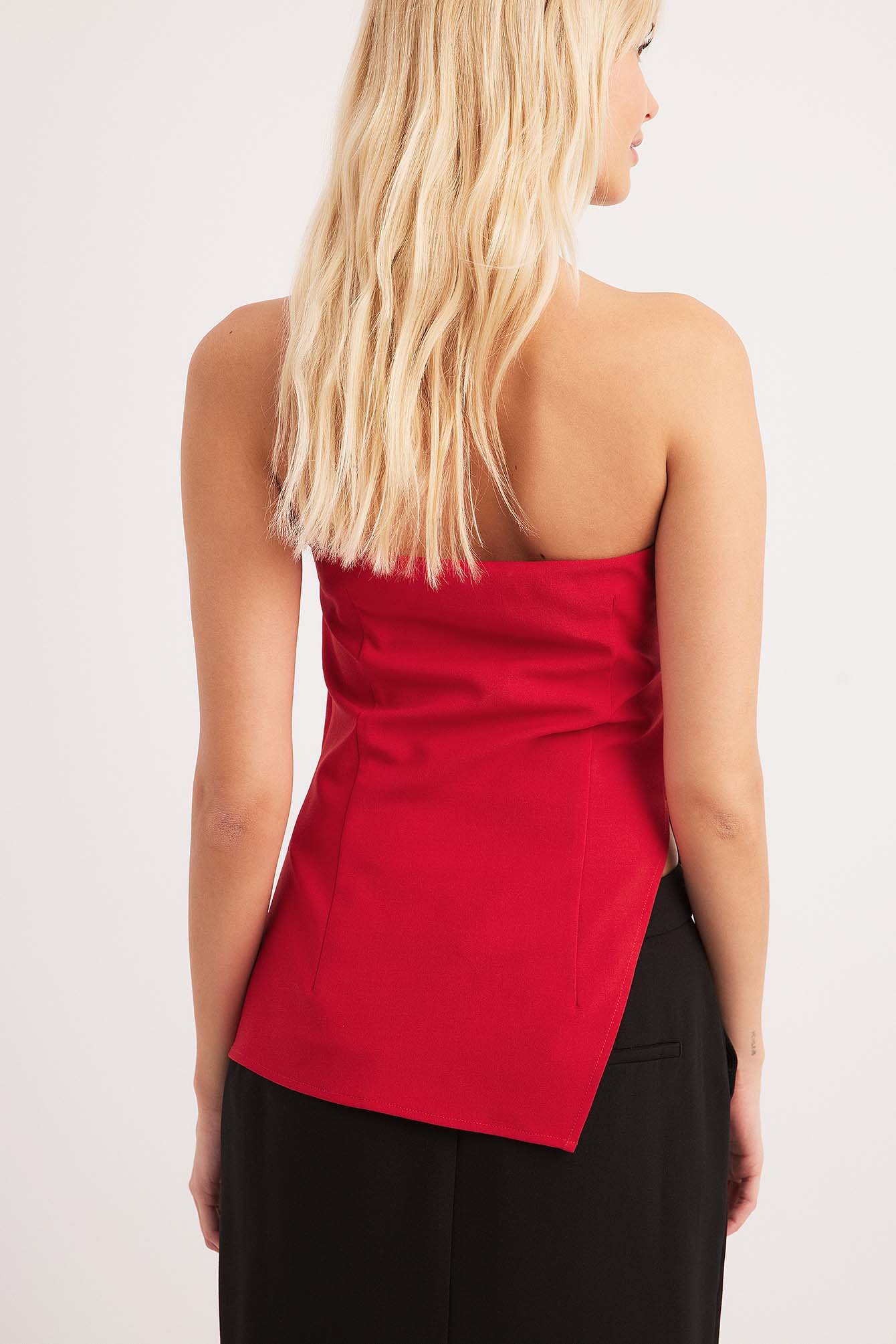 Asymmetrisches Bandeau-Oberteil