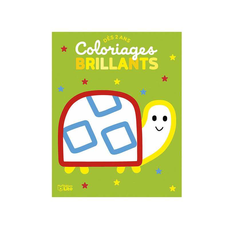 Livre La tortue Coloriages brillants dès 2 ans - Lito