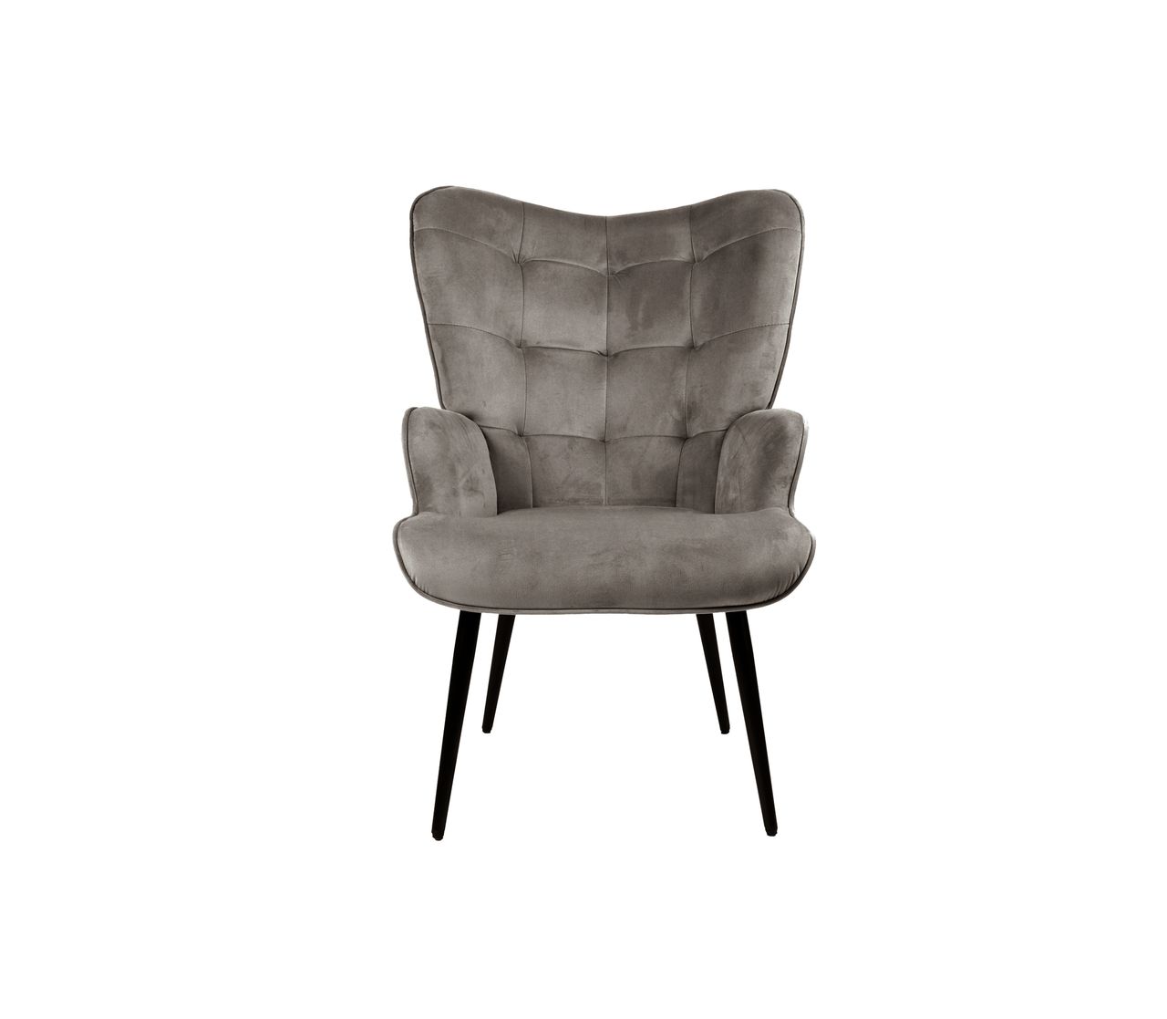 HC Home & Living Hochlehnsessel Ella mit Hocker, braun