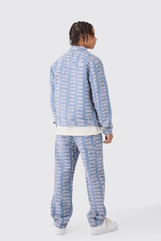 Lockere zerrissene Jeans