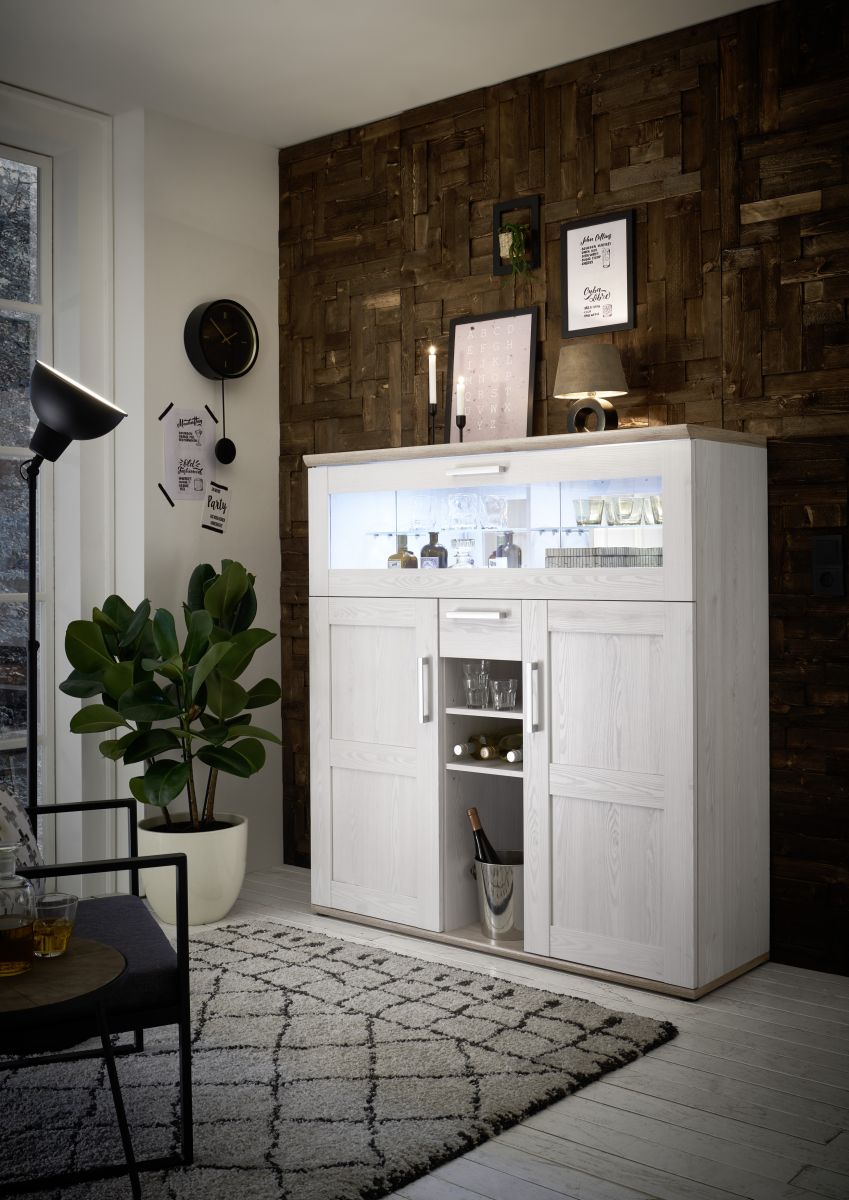 Barschrank Romance weiß