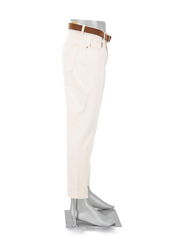 Alberto, Jeans Jive, Wide Fit, Baumwoll-Stretch cropped, creme
