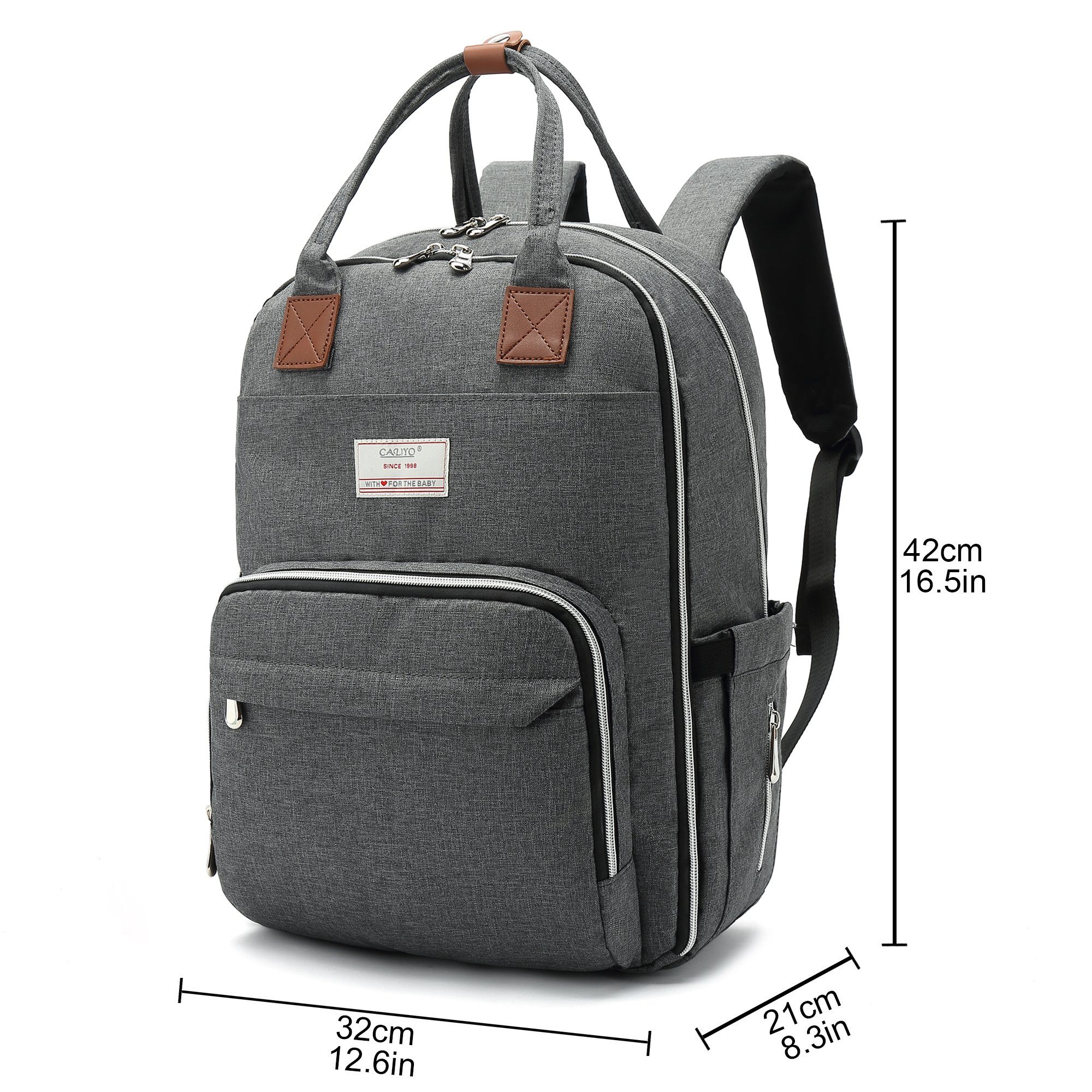 TAN.TOMI Wickelrucksack Wickelrucksack groß,Baby Wickeltasche multifunktional, 3D atmungsaktive gepolsterte Rückseite und Schultergurte