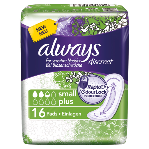 ALWAYS discreet Inkontinenz Einl.small plus  16 St  Binden