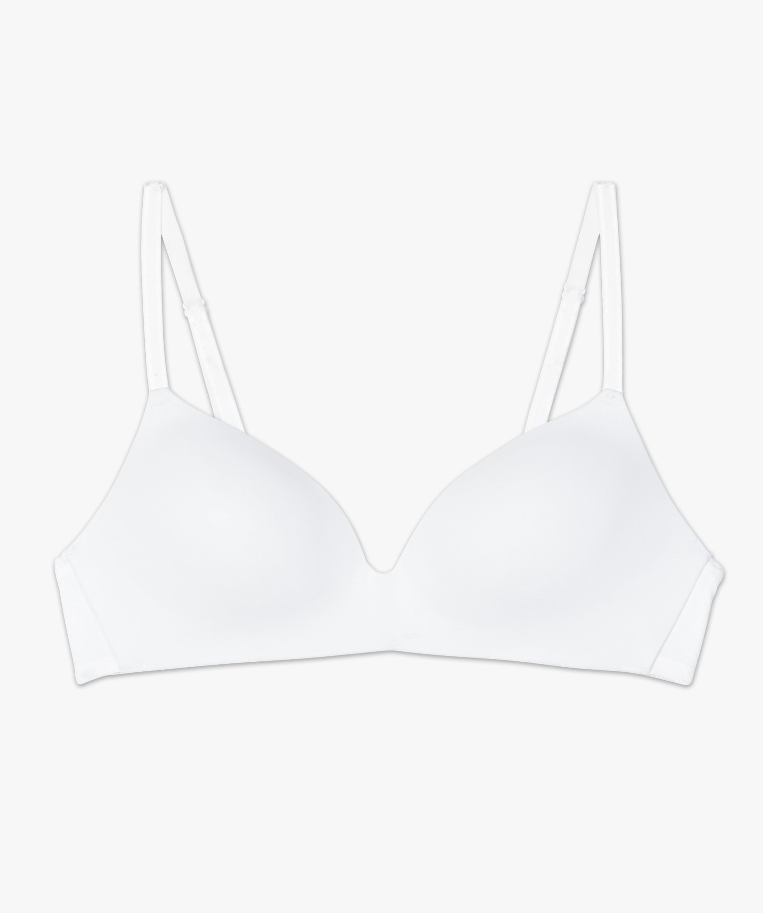 Soutien-gorge sans armature à bonnets coqués femme blanc | GEMO