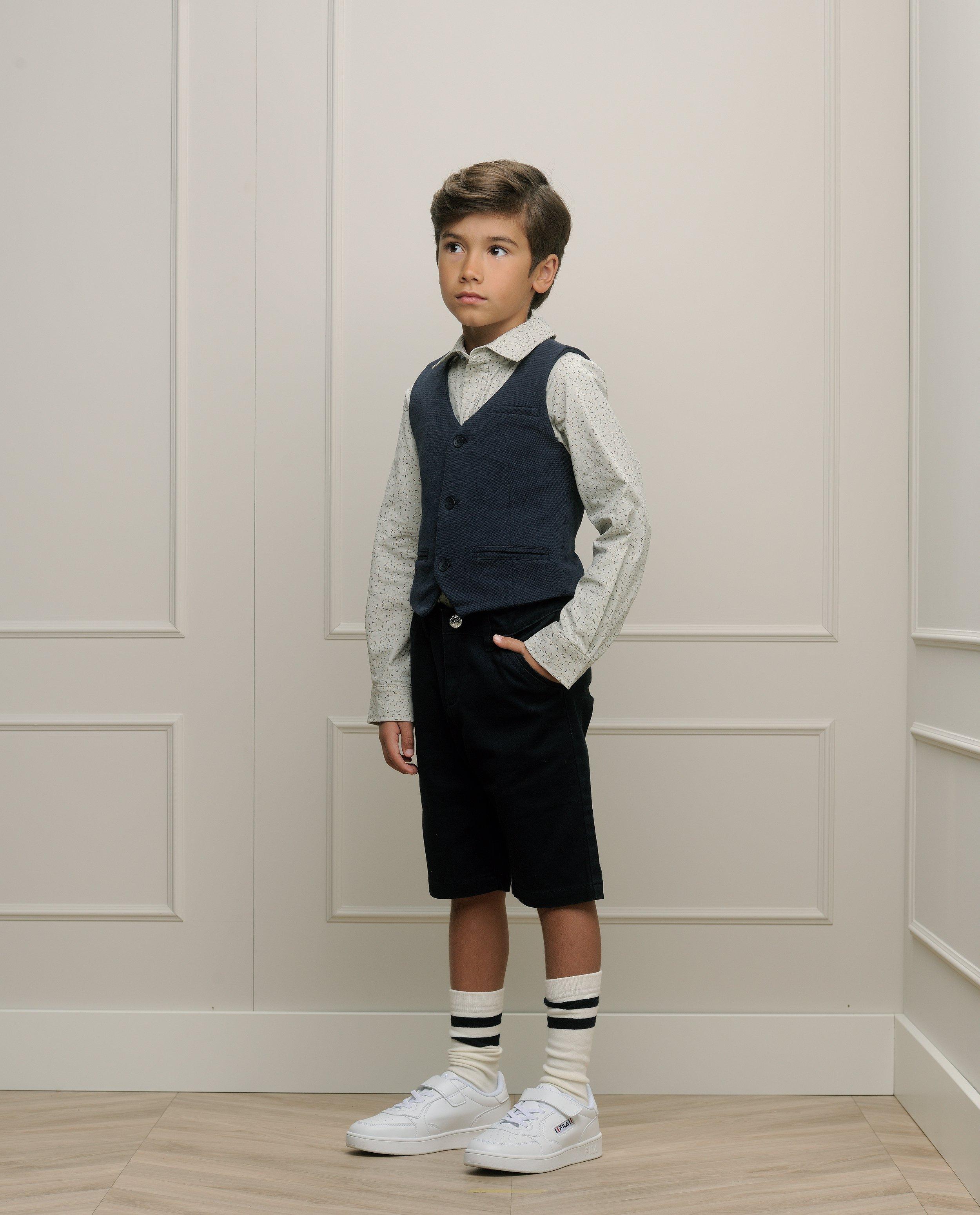 Pantaloni scurți albastru închis Le Chic, albastru închis de petrecere