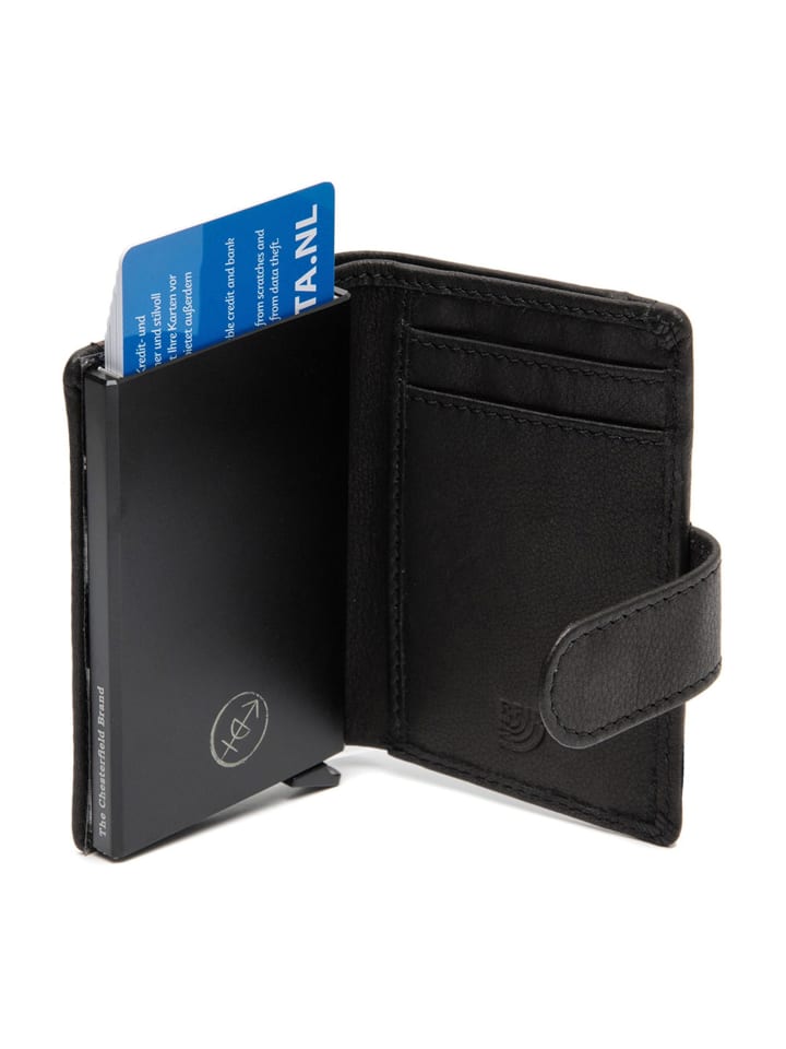 The Chesterfield Brand Kaunas Geldbörse RFID Schutz Leder 7.5 cm in black günstig kaufen onesize