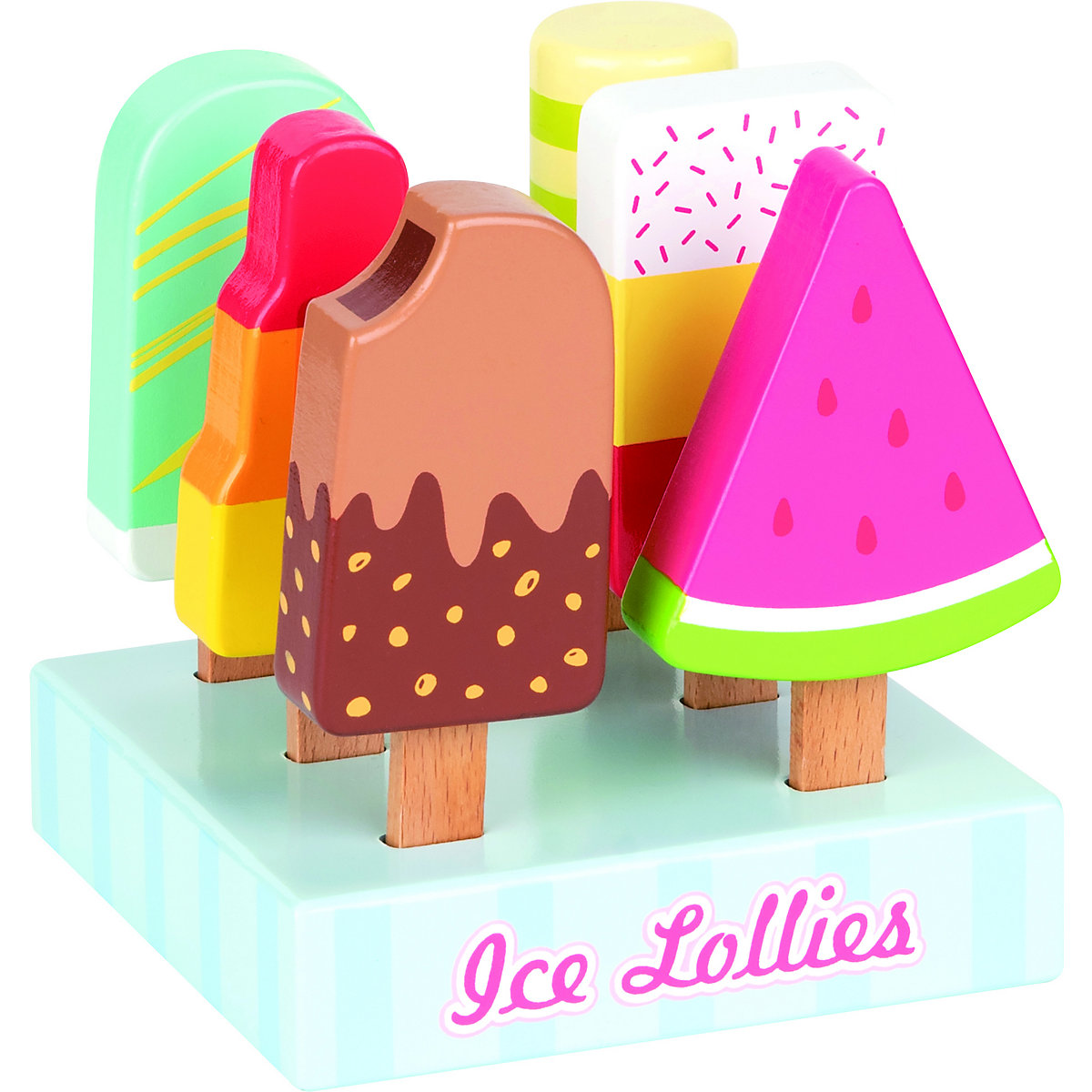 Holzspielzeug Eis und Eiscremeständer