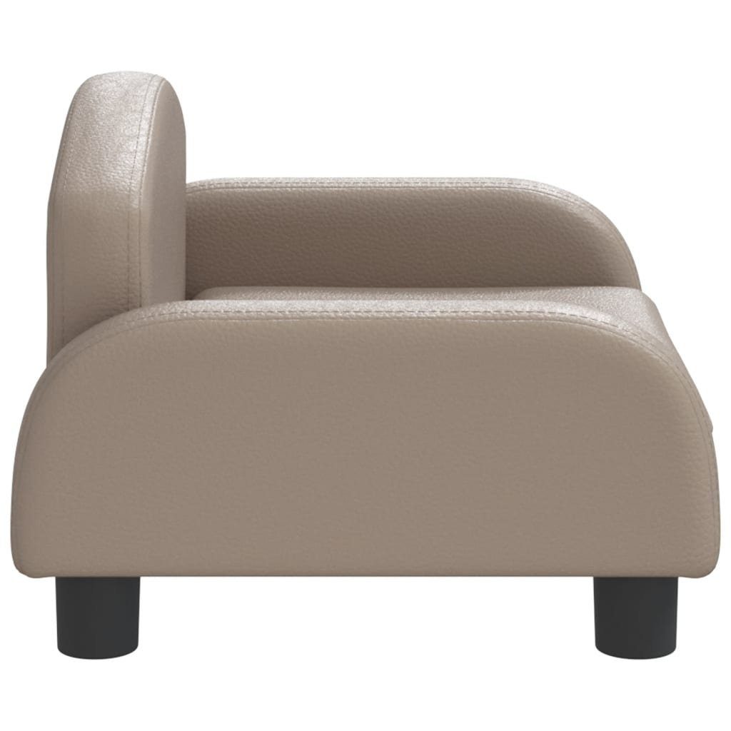 vidaXL Kindersofa Kindersofa Cappuccino-Braun 50x40x30 cm Kunstleder Kindercouch Kinderm