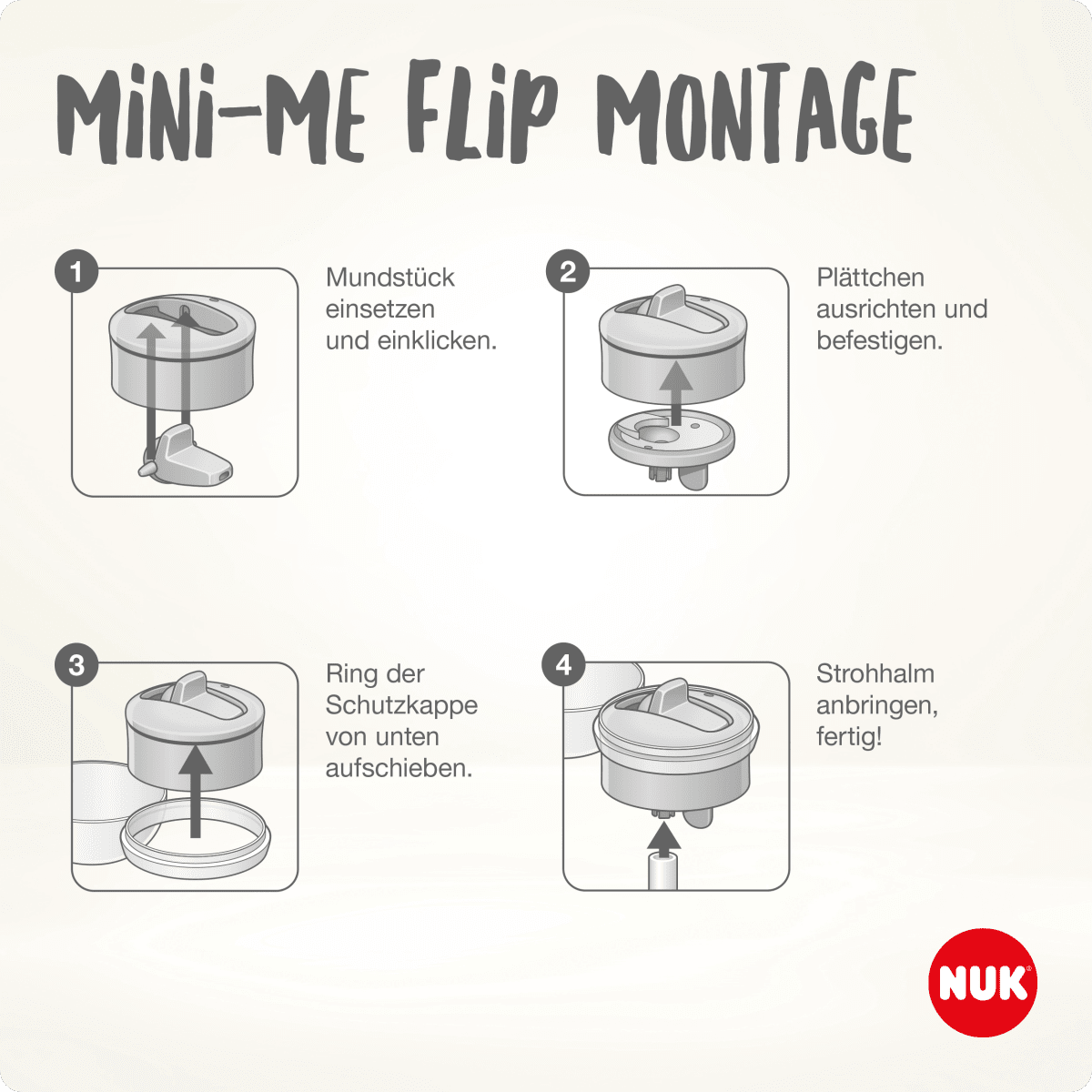Trinkhalmflasche Mini-Me mint, 450ml, 1 St