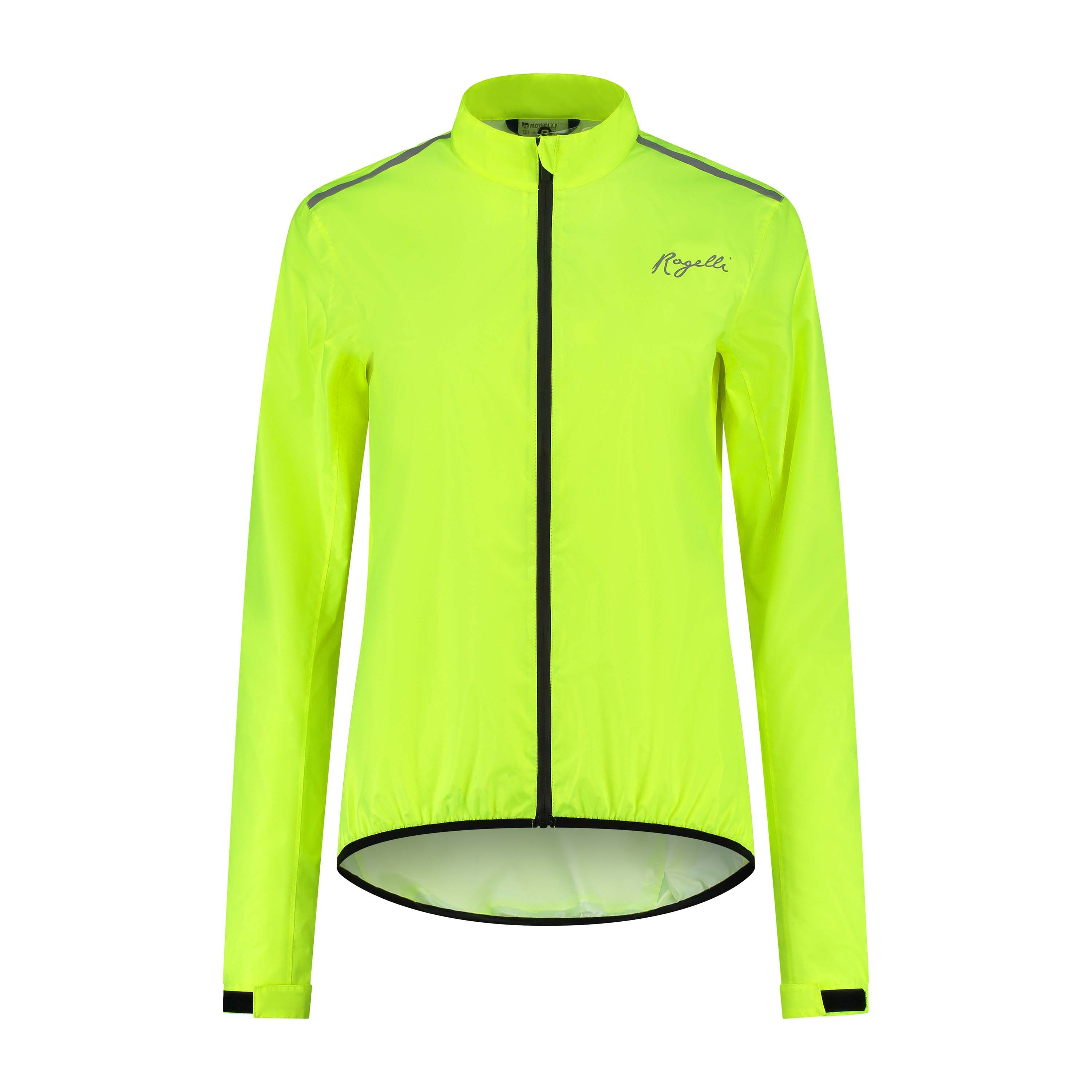 Rogelli Core Fluor Yellow Damen Fahrrad Regenjacke