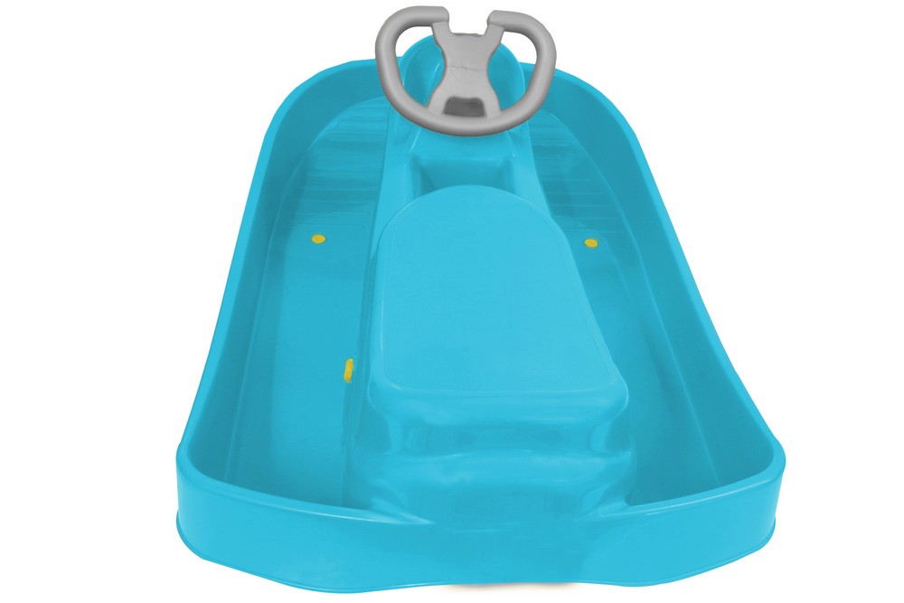 Jamara e.K. JAMARA-461101-Snow Play Bob Ralley 100 cm blau mit Lenkrad