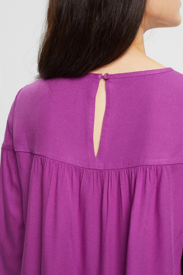 Bluse mit Einsatz, LENZING™ ECOVERO™