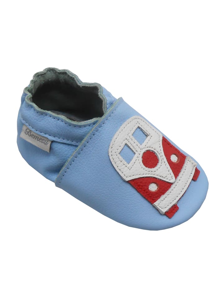Yalion Leder-Krabbelschuhe 