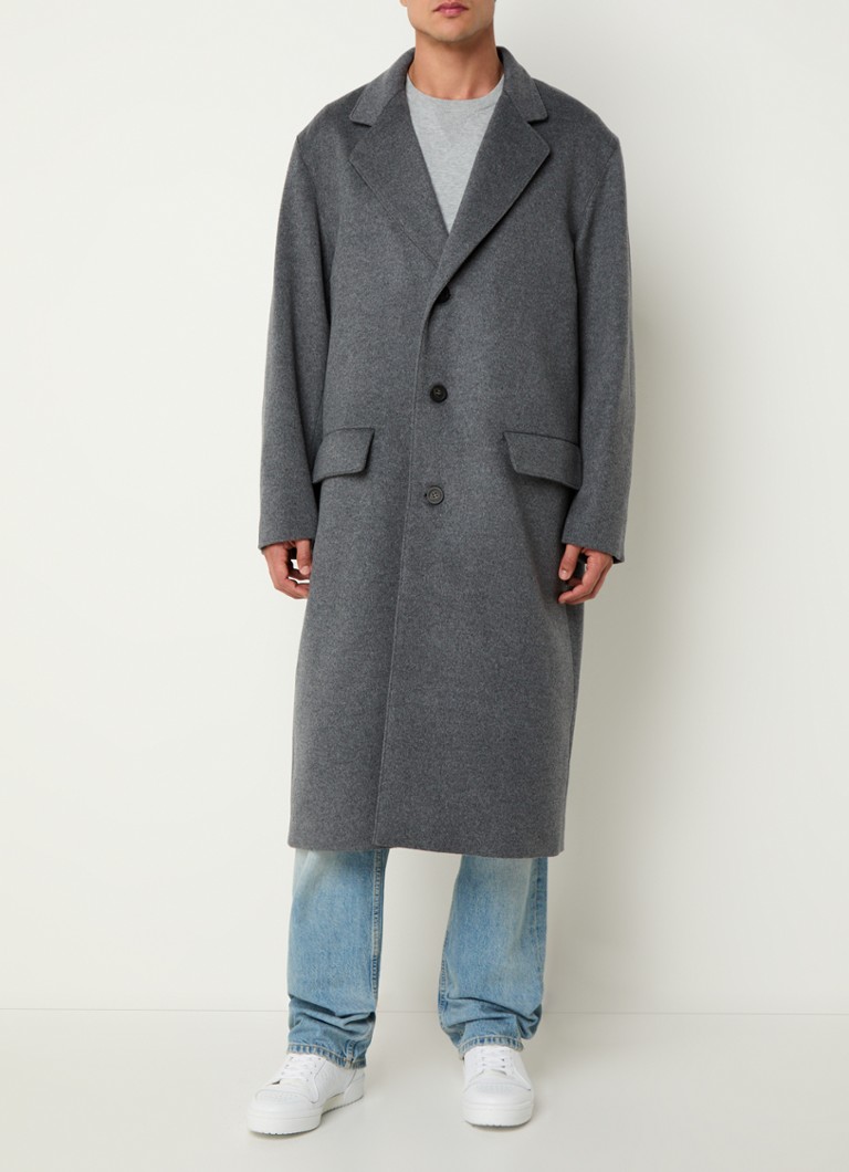 Cappotto Sandro in misto lana con tasche a patta