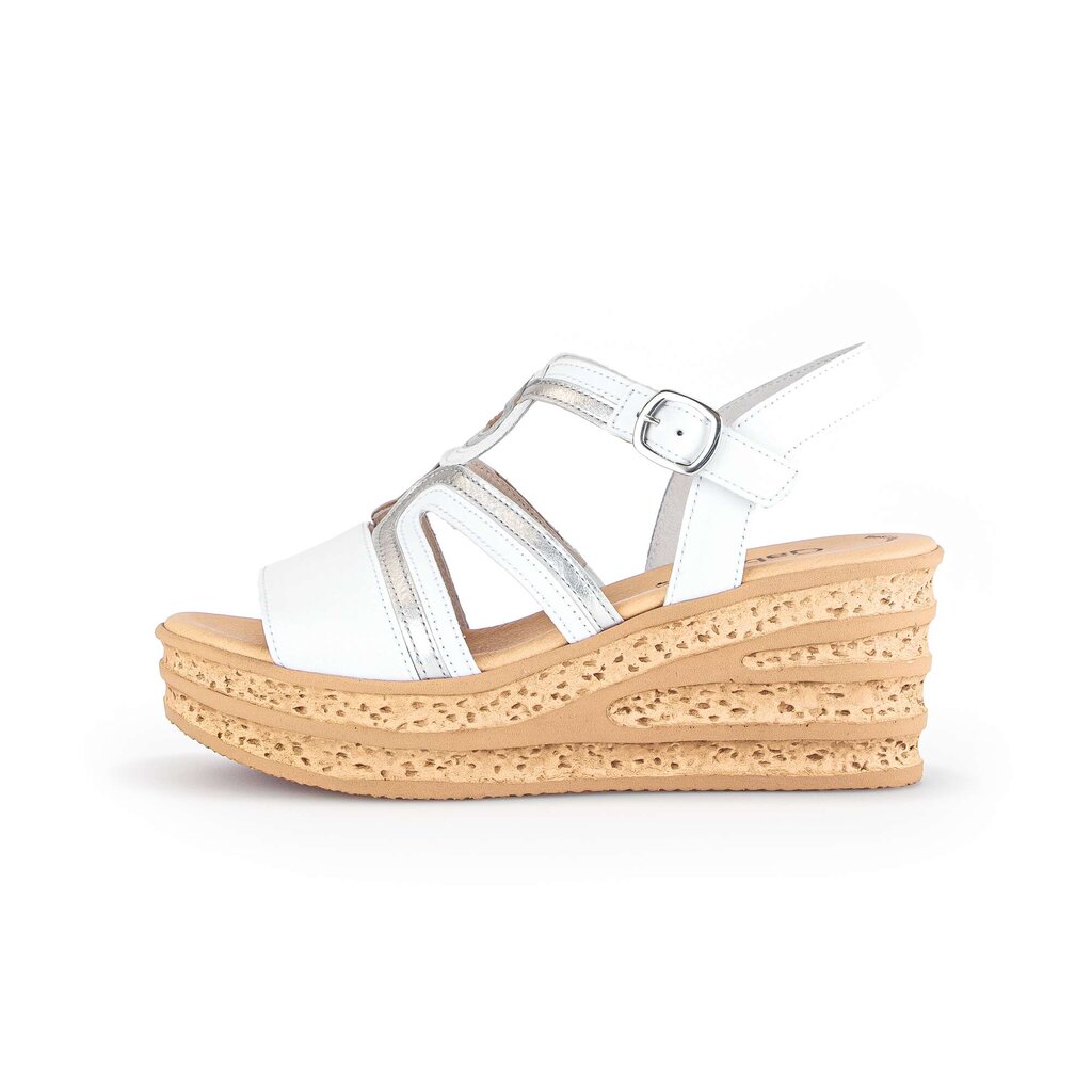Gabor fashion Keilsandalette weiß