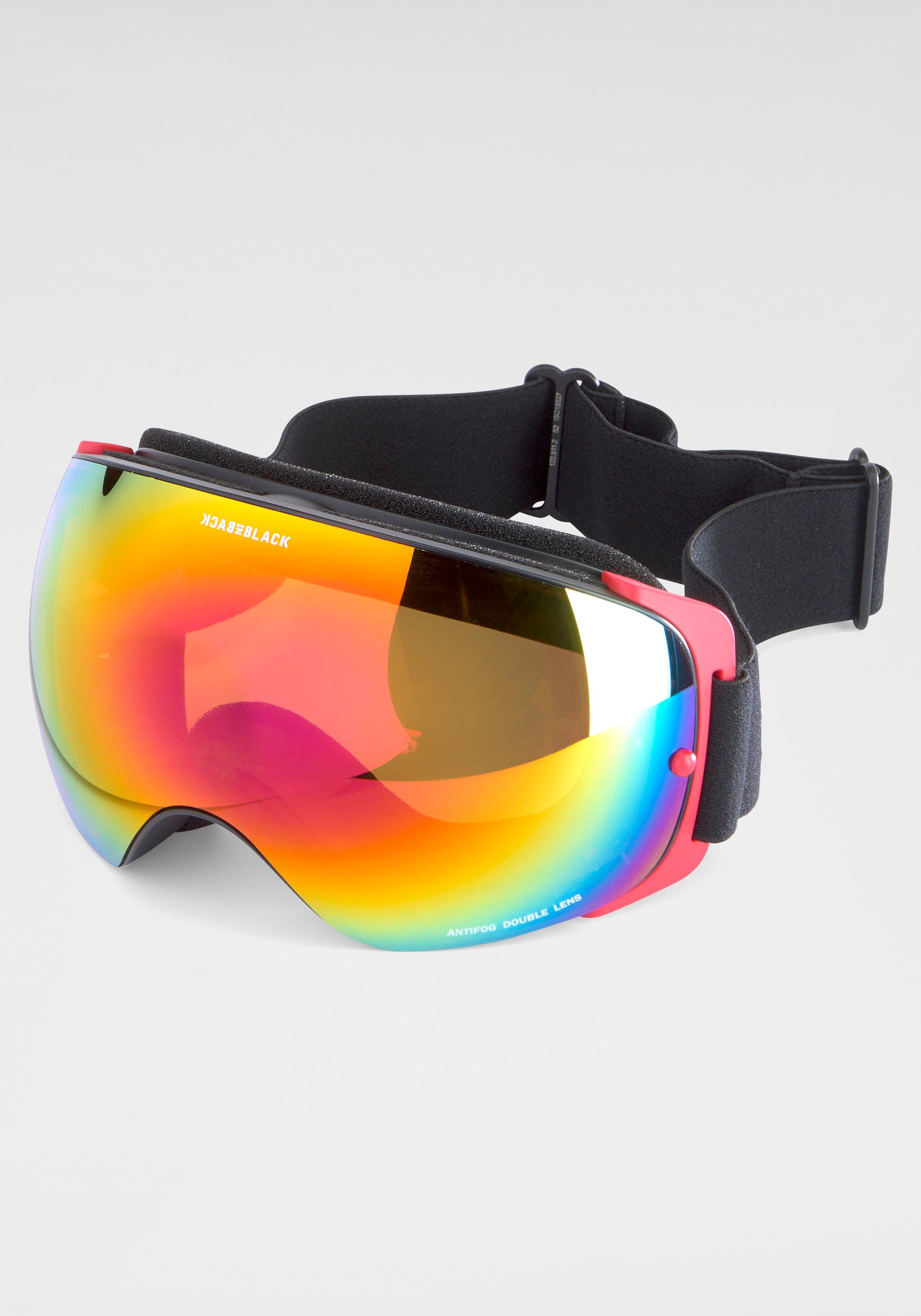 BACK IN BLACK Eyewear Skibrille, Antifog double Lens