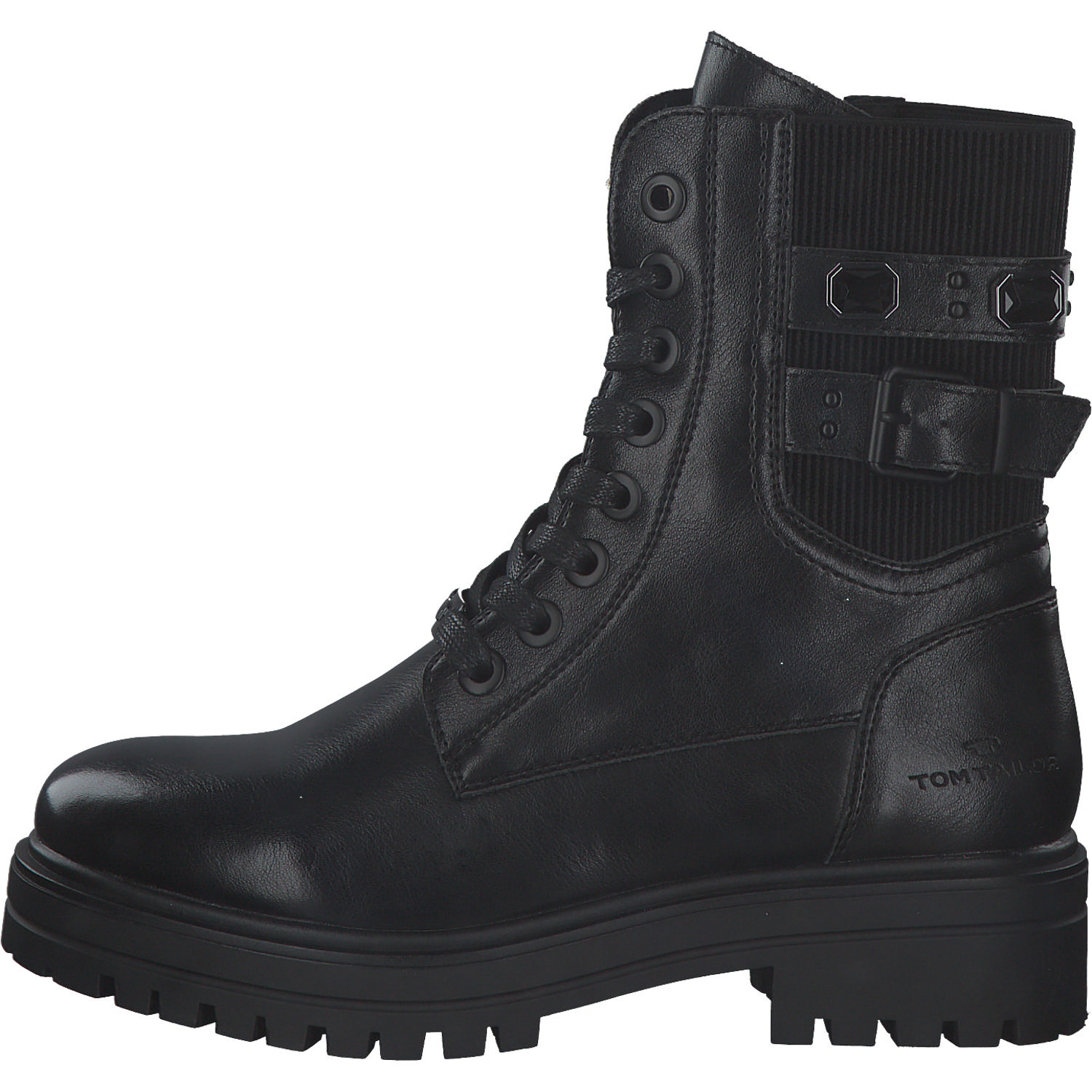 Tom Tailor 2194804, Schnürstiefeletten, Damen, Schwarz