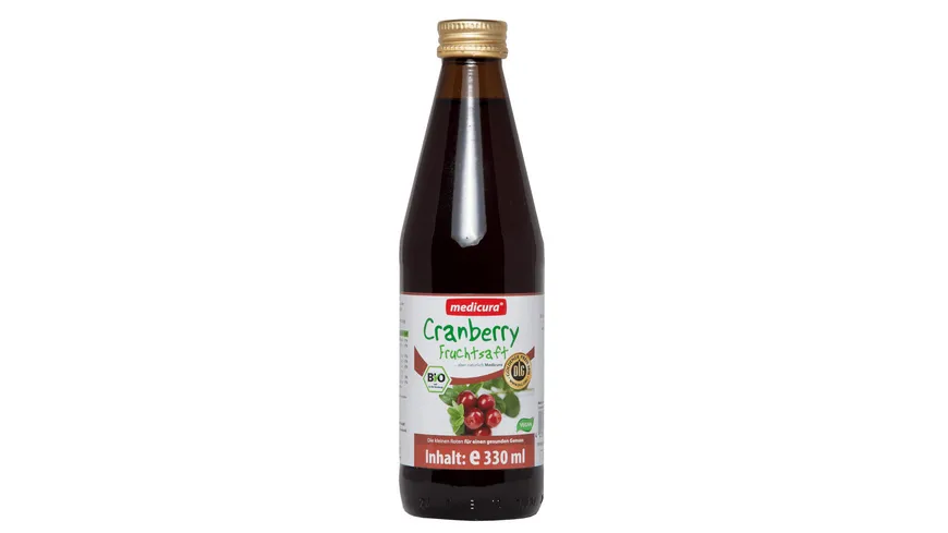 Medicura Bio Saft Cranberry 330 ml