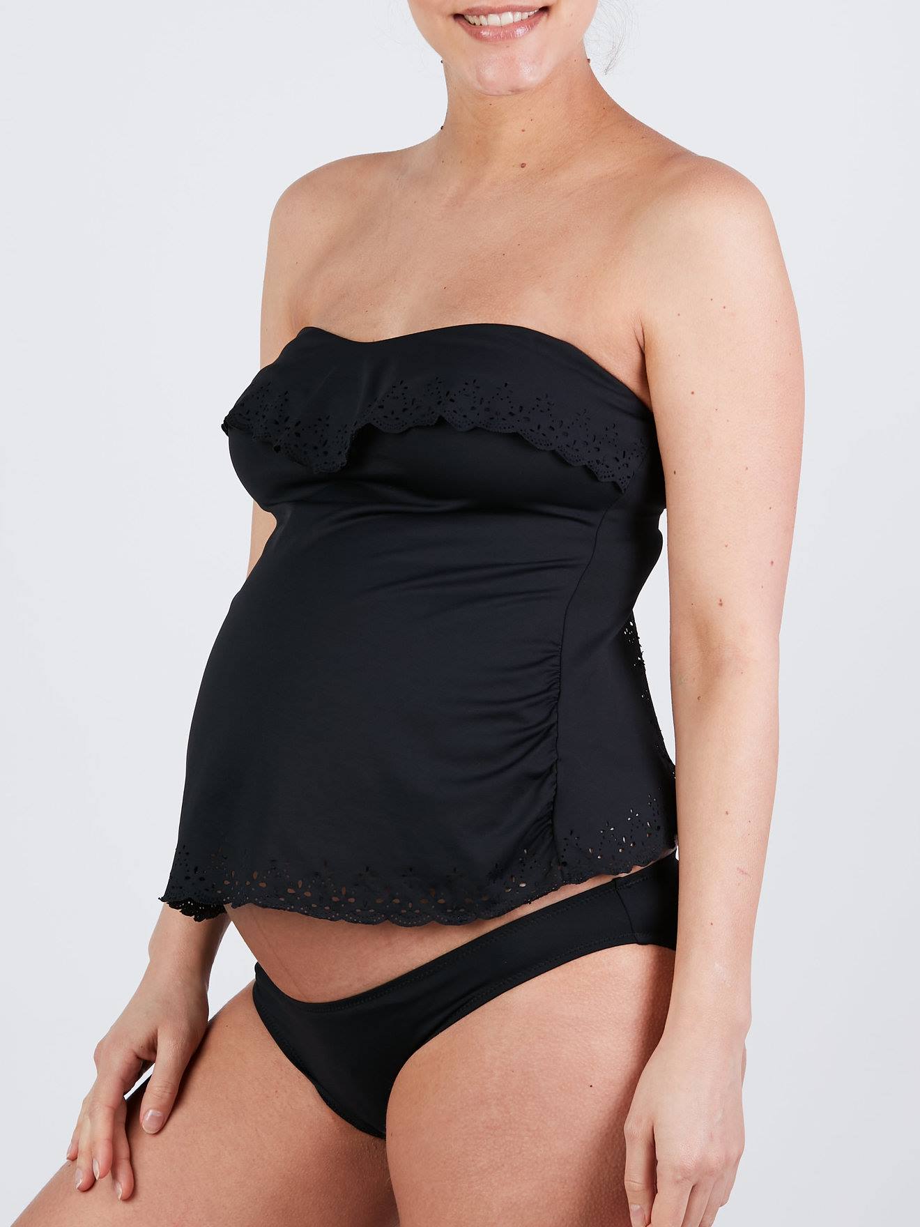 Cache Coeur Umstands-Tankini Bloom CACHE COEUR Oeko Tex - schwarz