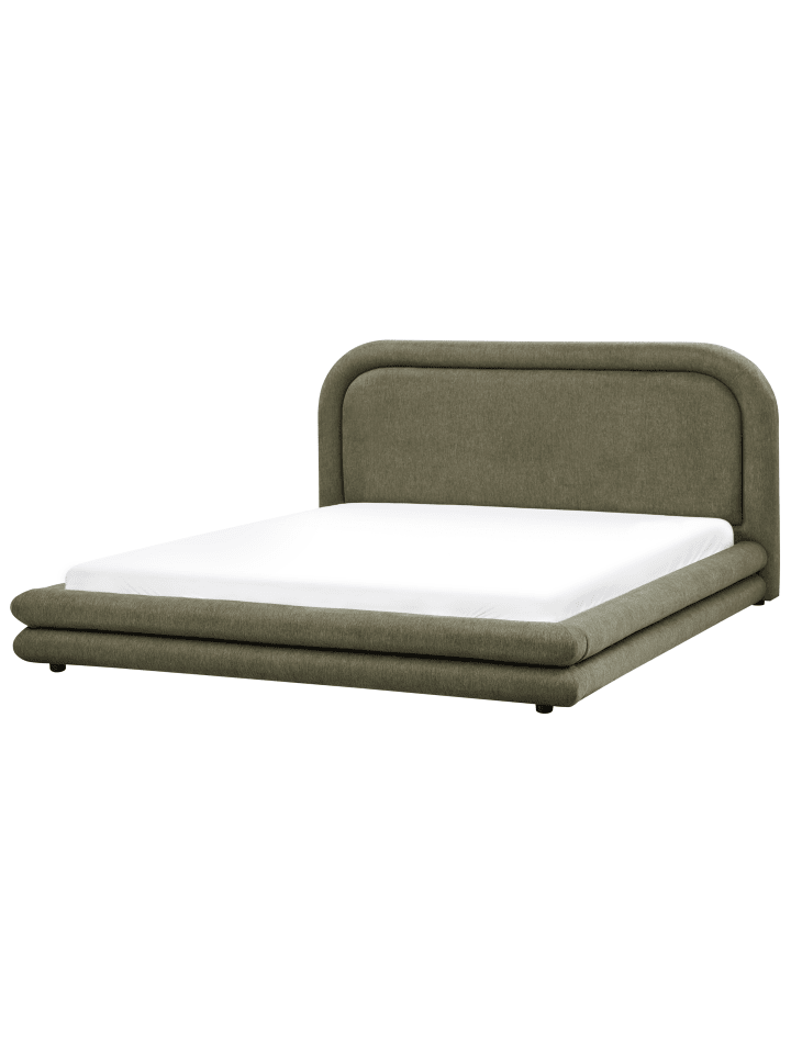 Beliani Doppelbett LAVARDENS in Grün/Schwarz - (W) 201 x (H) 107 x (L) 222 cm günstig kaufen onesize