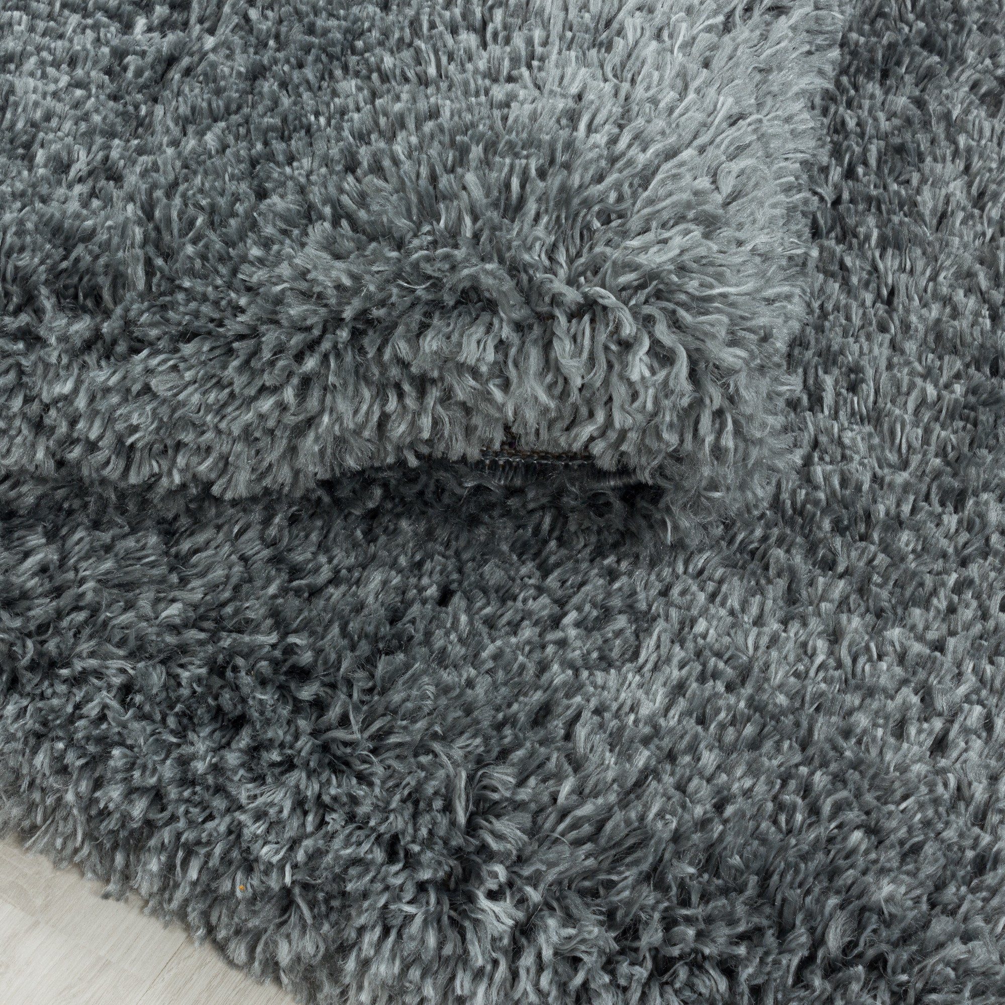 Hochflor-Teppich kuschelweicher Langflorteppich, Uni Shaggy - supersoft, Giancasa, Höhe: 50 mm, Wohnzimmer Esszimmer Schlafzimmer