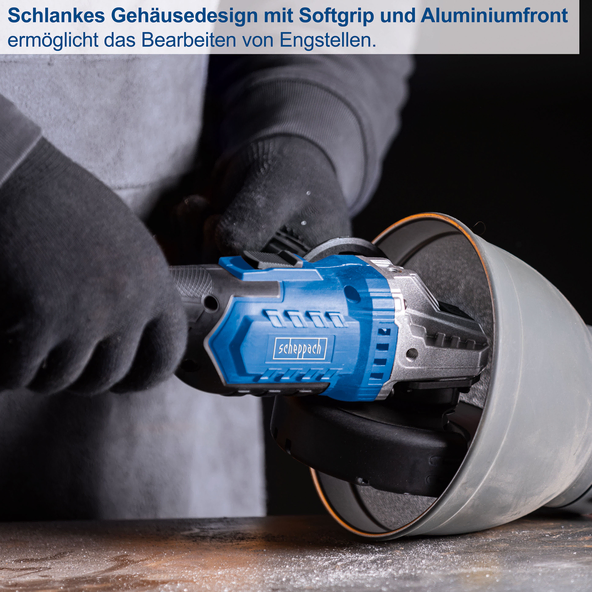 Scheppach Akku-Winkelschleifer C-AG125-X ohne Akku & Ladegerät