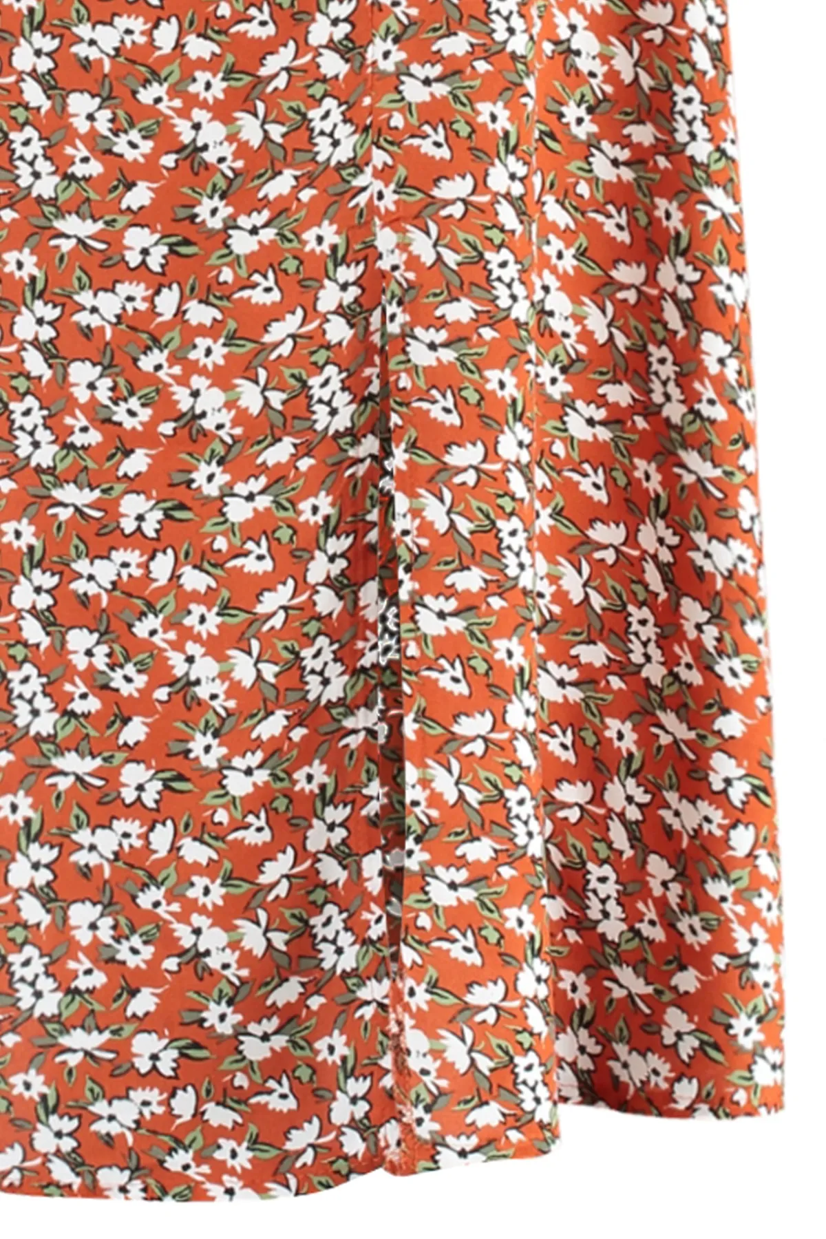 Trendyol Collection  Gewebter Midirock aus Viskosestoff mit Blumenmuster und Fliesenschlitzen TWOSS20ET0230