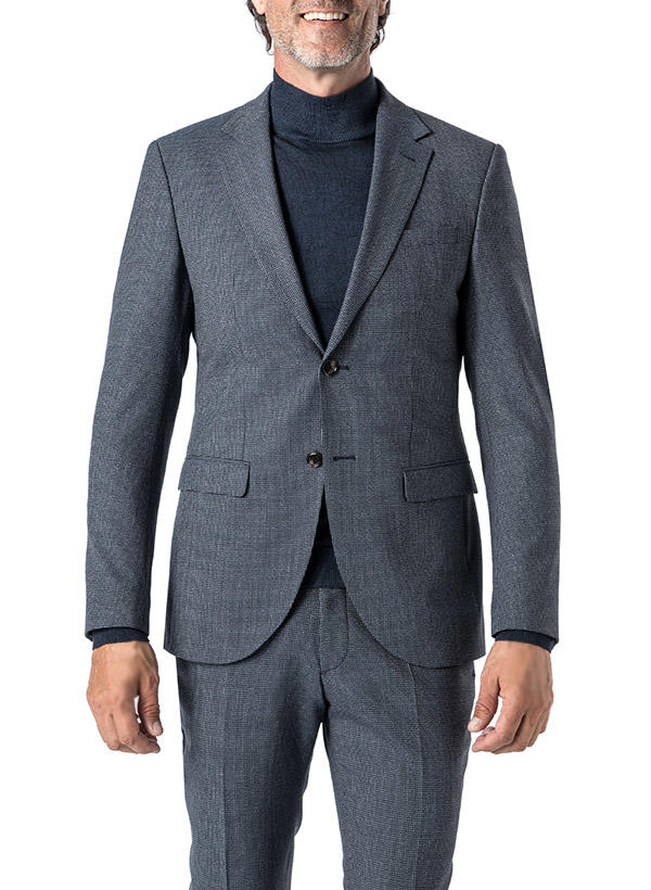 JOOP!, Sakko Damon, Extra Slim Fit, Wolle, dunkelblau gemustert