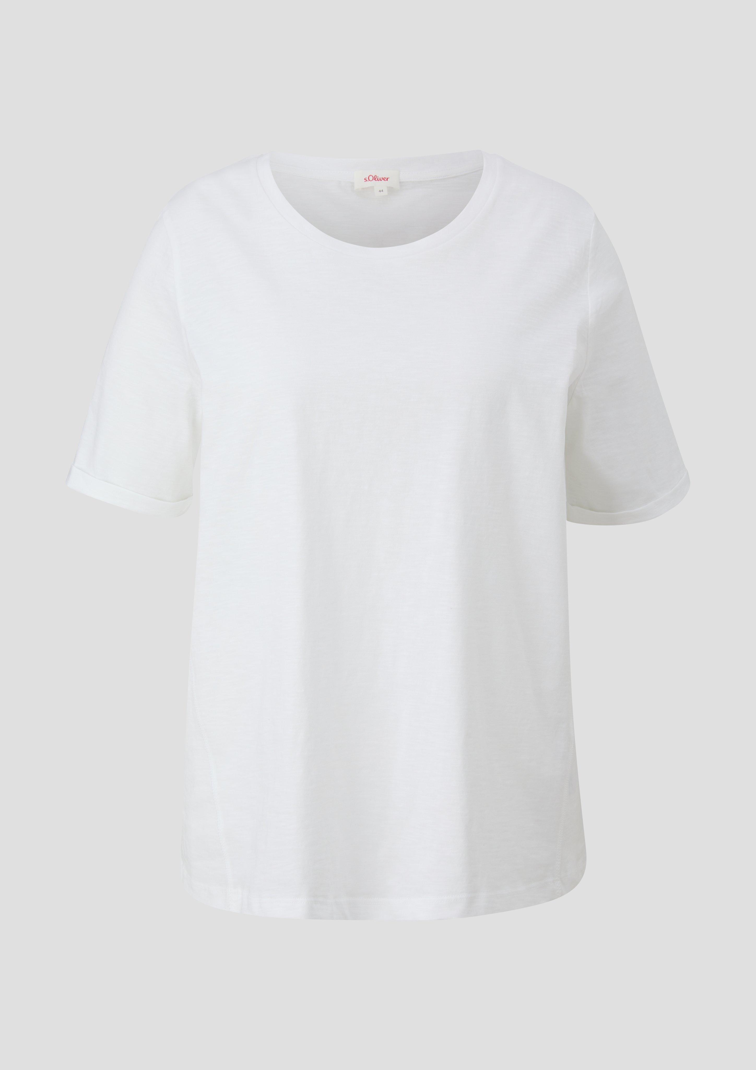 T-Shirt mit Umschlag am Ärmel  2151512-0100