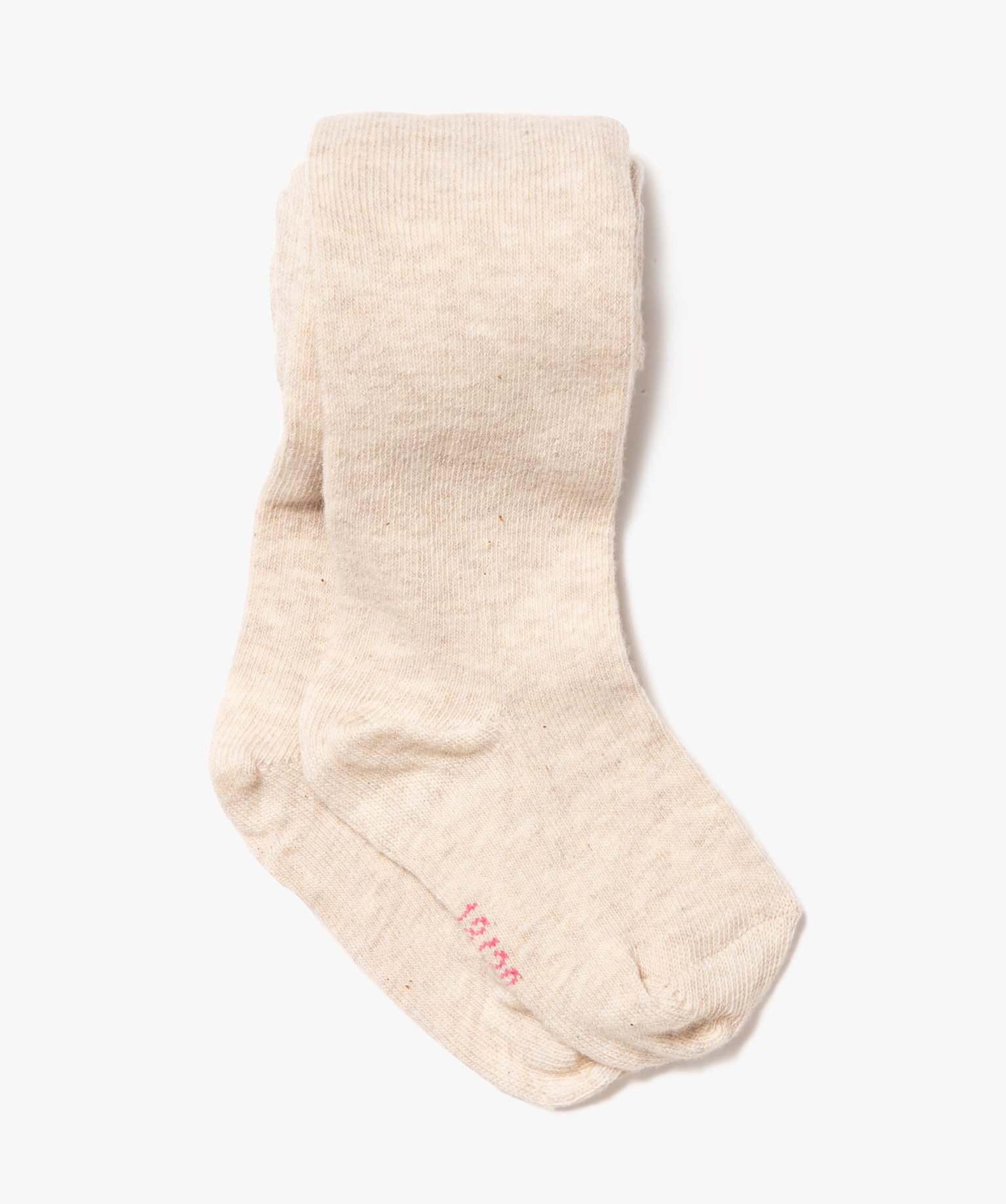 Collant uni bébé fille beige | GEMO