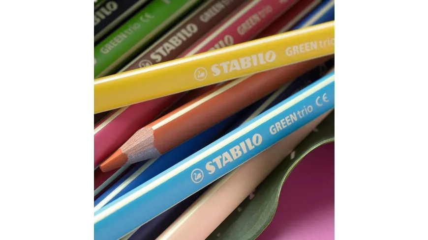 STABILO® Umweltfreundlicher Dreikant-Buntstift GREENtrio 12er Pack sortiert