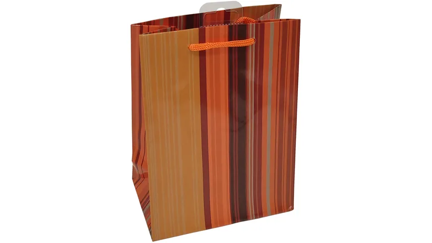 TRUBA Geschenktasche maxi STREIFEN orange/gelb