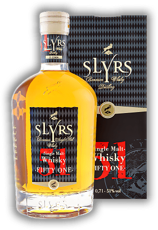 Slyrs Bavarian Single Malt Whisky Fifty-One 51% Slyrs Bavarian Single Malt Whisky Fifty-One 51% Als kräftiges und vielschichtiges Cuvée gilt er als der große Bruder des klassischen SLYRS Single Malts. 0,7	 Liter - Vol 51%