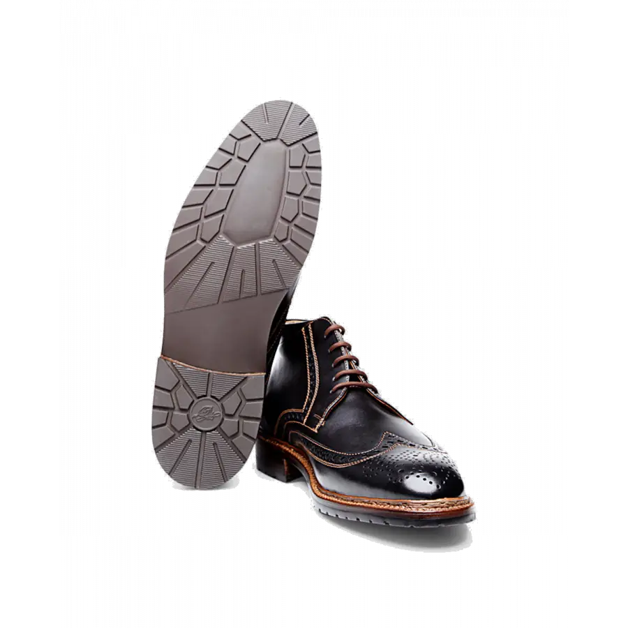 Heinrich Dinkelacker - Stiefeletten LUZERN FULL-BROGUE SC Kalbsleder - schwarz