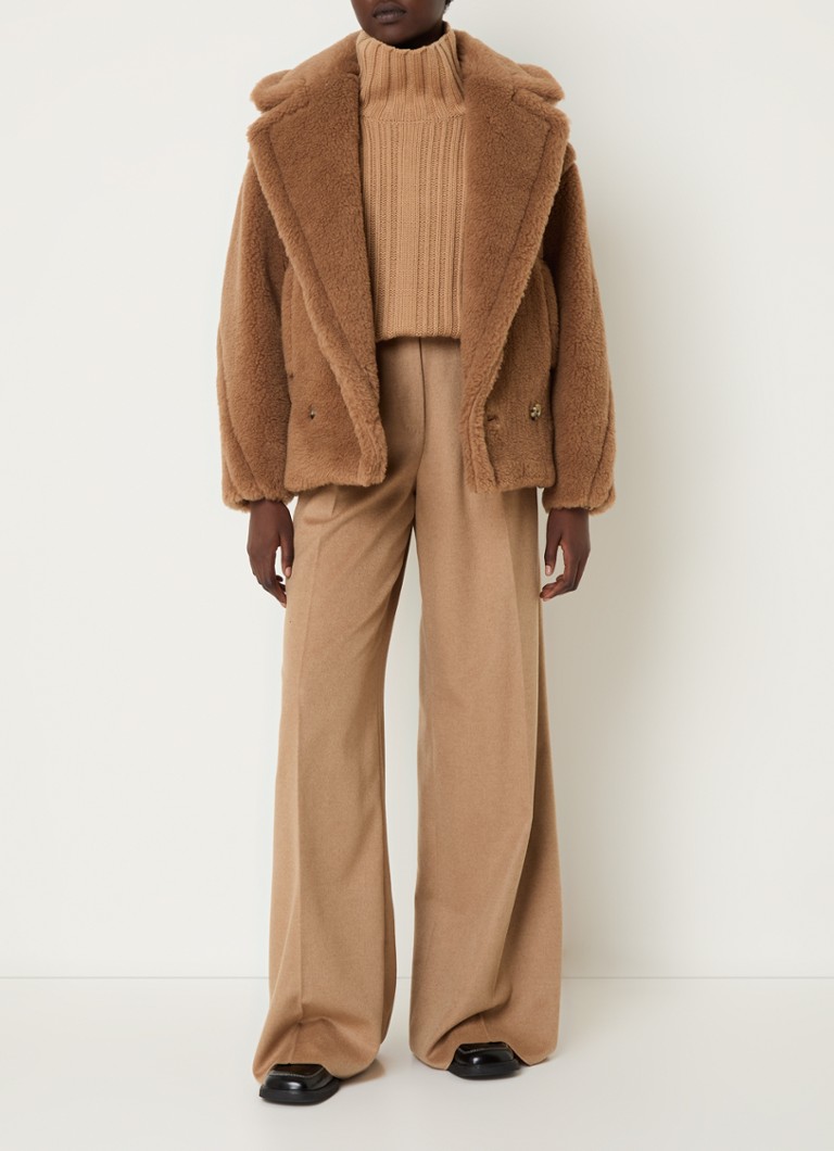 Τζάκετ MaxMara Vanadio από μείγμα μαλλιού καμήλας με πλαϊνές τσέπες