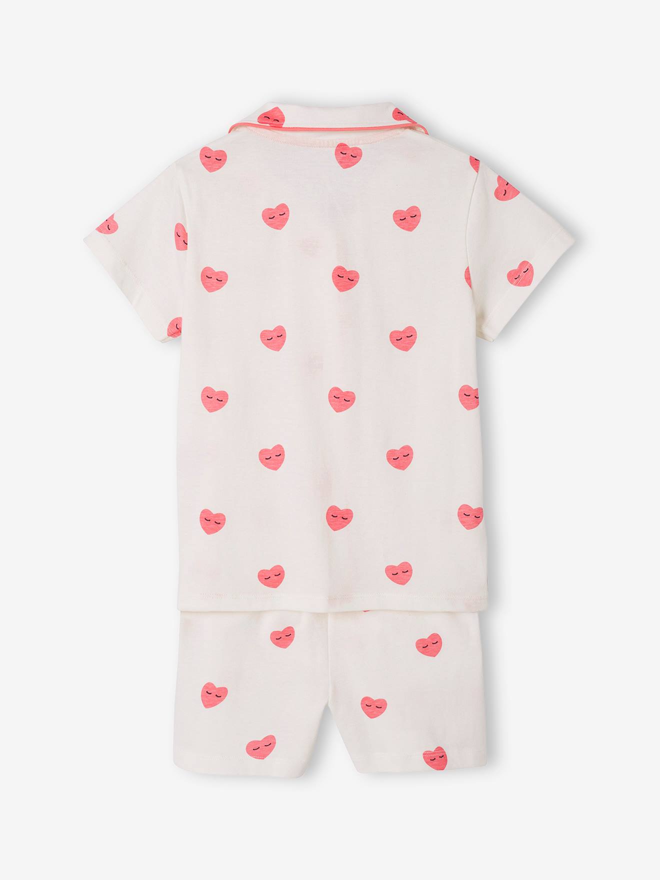 Pyjashort imprimé coeurs 